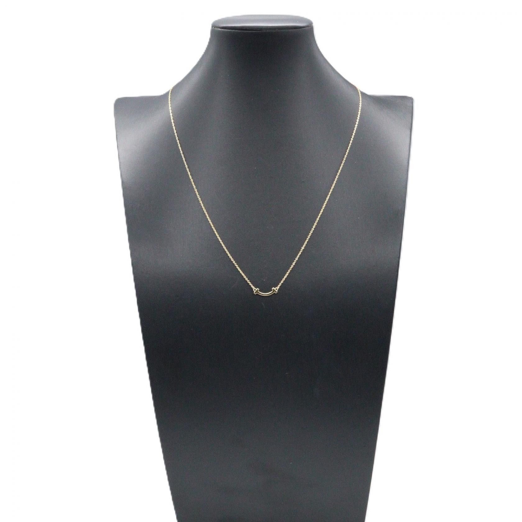 Tiffany & Co. Tiffany & Co. Tiffany & Co. T Smile Mini Au750 Necklace Precious Metal Necklace DUTY FREE for USA Size ONE SIZE - 5 Thumbnail
