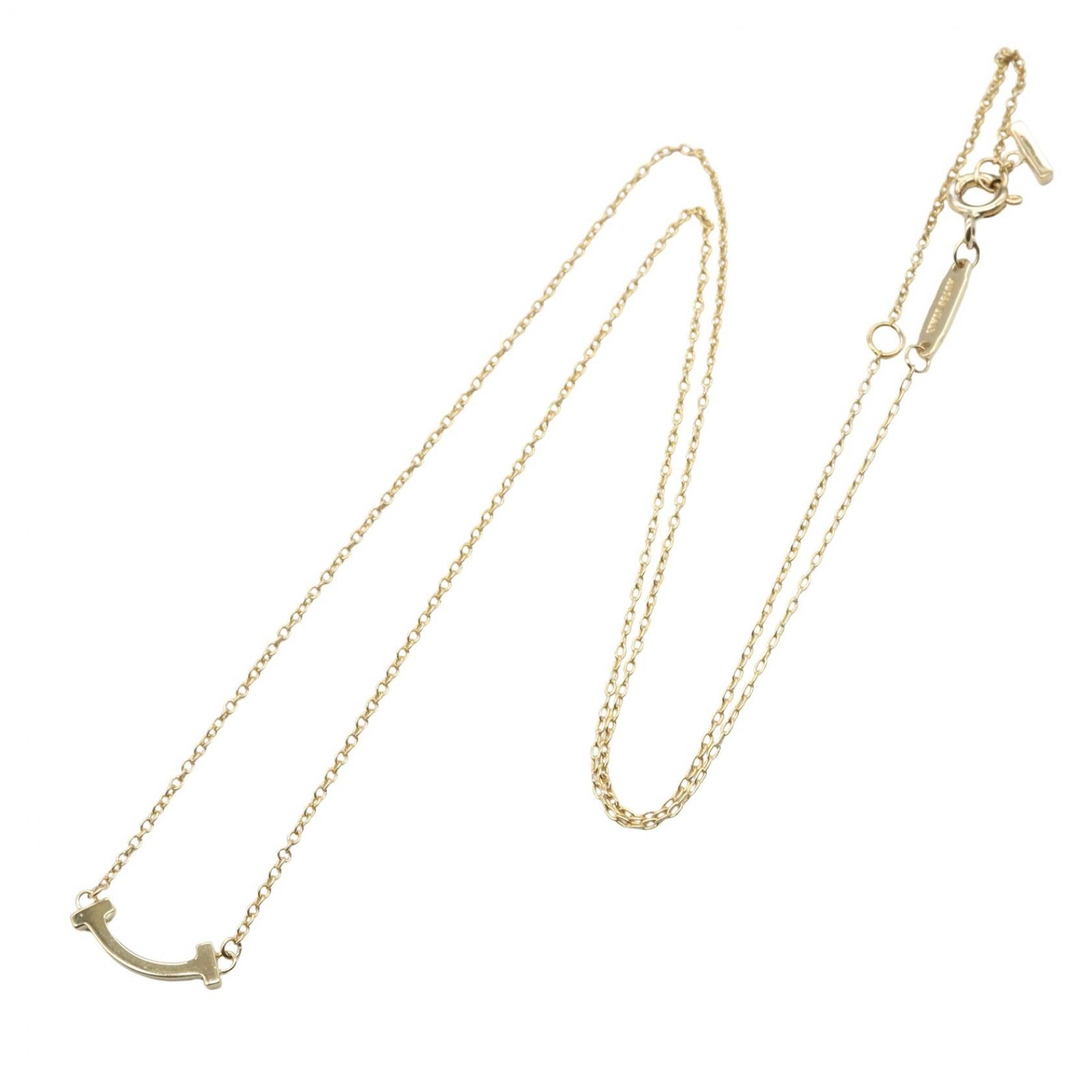 Tiffany & Co. Tiffany & Co. Tiffany & Co. T Smile Mini Au750 Necklace Precious Metal Necklace DUTY FREE for USA Size ONE SIZE - 2 Thumbnail