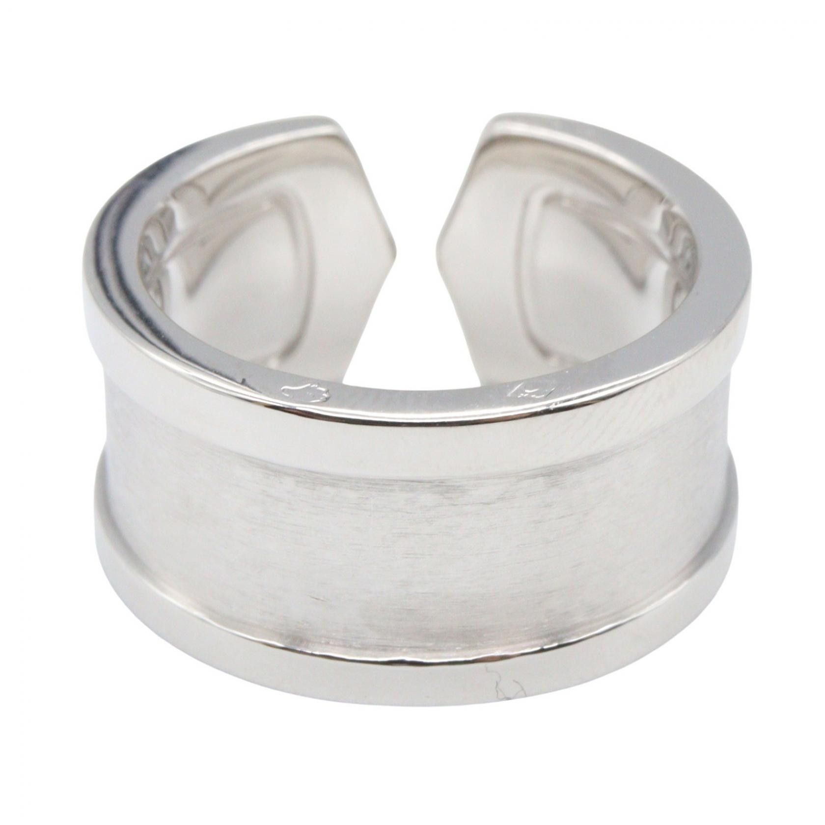 Cartier Cartier Cartier C2 Au750 White Gold Ring Size 9 Precious Metal Ring DUTY FREE for USA Size ONE SIZE - 3 Thumbnail