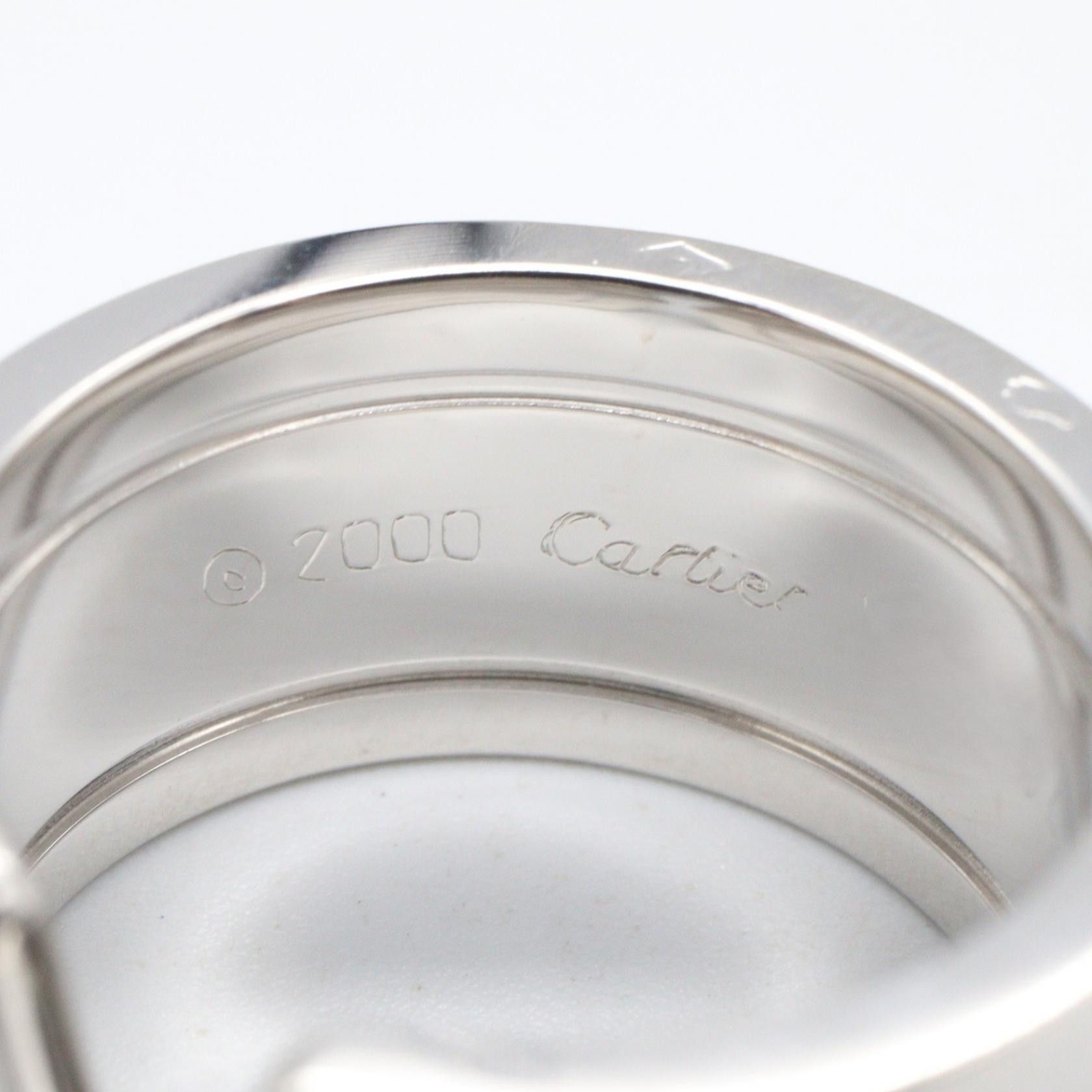 Cartier Cartier Cartier C2 Au750 White Gold Ring Size 9 Precious Metal Ring DUTY FREE for USA Size ONE SIZE - 4 Thumbnail