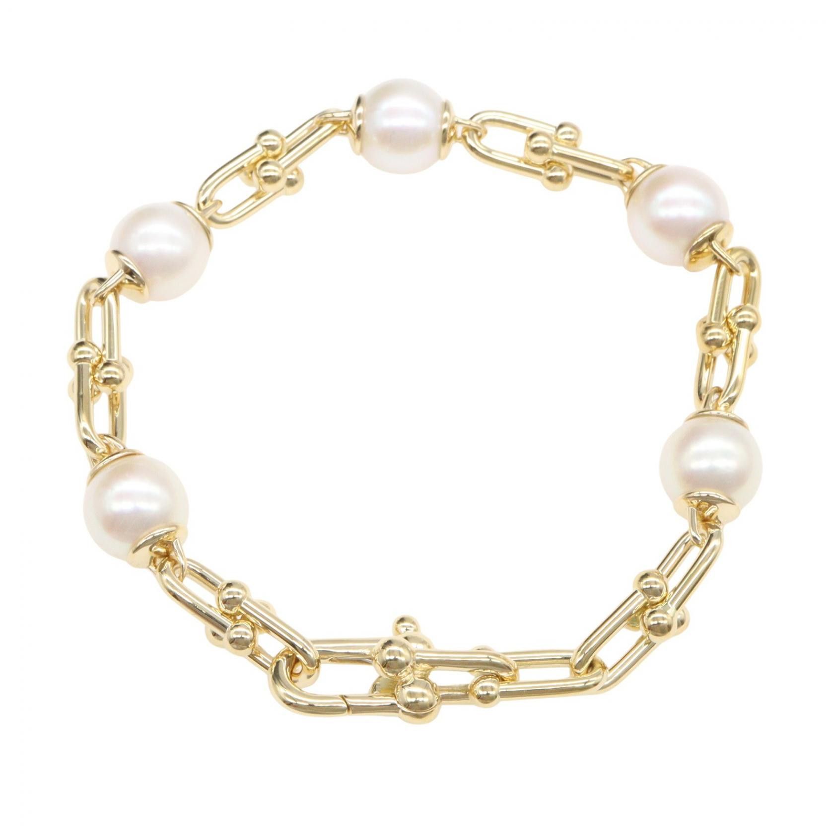 Tiffany & Co. Tiffany & Co. Tiffany＆Co HardWear Link Freshwater Pearl Au750 Bracelet Precious Metal Bracelet DUTY FREE for USA Size ONE SIZE - 2 Thumbnail