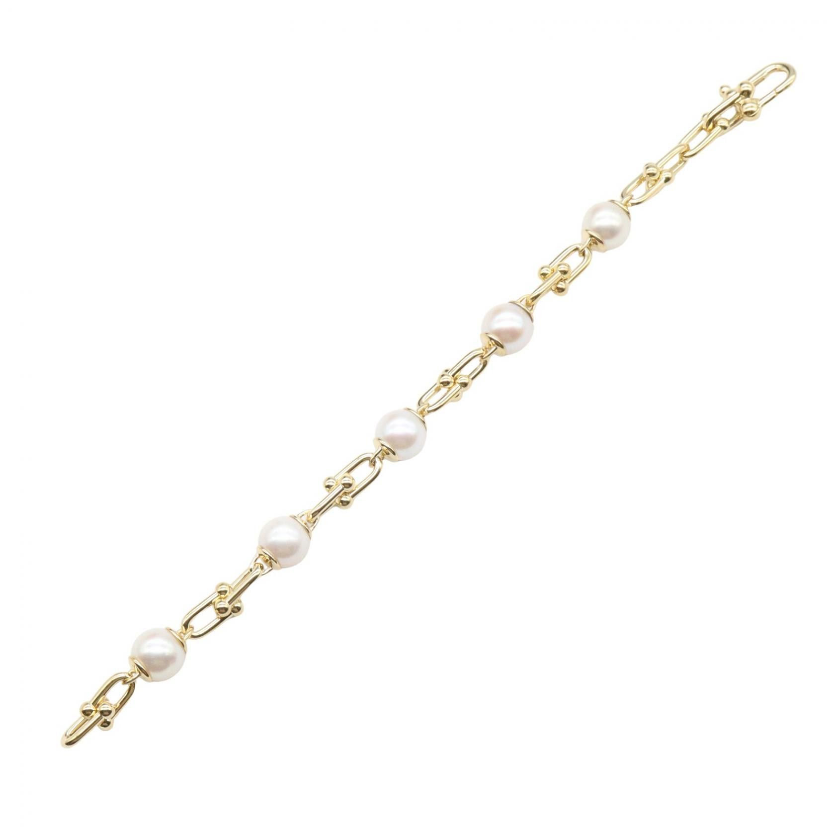 Tiffany & Co. Tiffany & Co. Tiffany＆Co HardWear Link Freshwater Pearl Au750 Bracelet Precious Metal Bracelet DUTY FREE for USA Size ONE SIZE - 3 Thumbnail