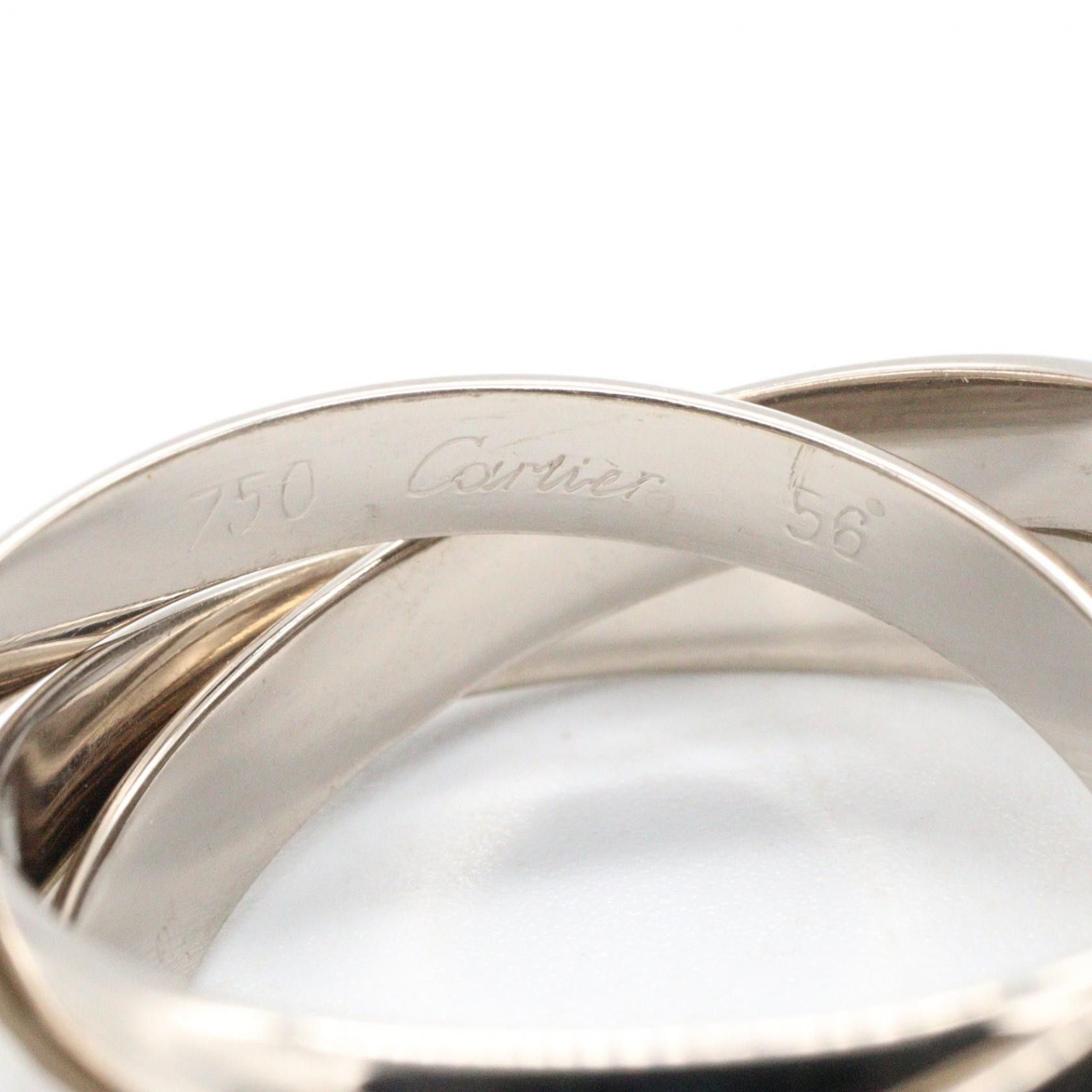Cartier Cartier Cartier Trinity Au750 White Gold Ring Size 15 Precious Metal Ring B4039756 DUTY FREE for USA Size ONE SIZE - 3 Thumbnail