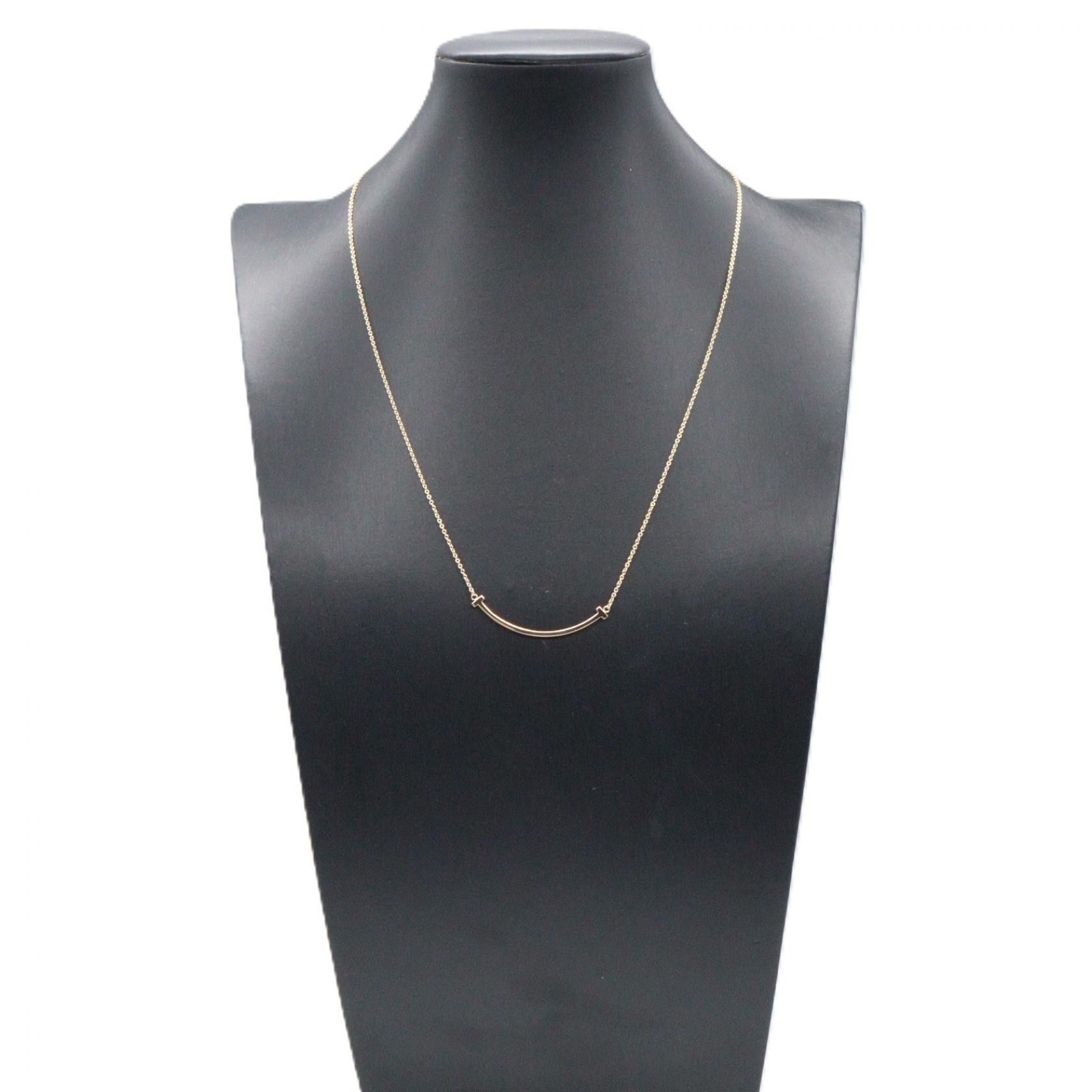 Tiffany & Co. Tiffany & Co. Tiffany & Co. T Smile Small Au750 Necklace Precious Metal Necklace DUTY FREE for USA Size ONE SIZE - 5 Thumbnail