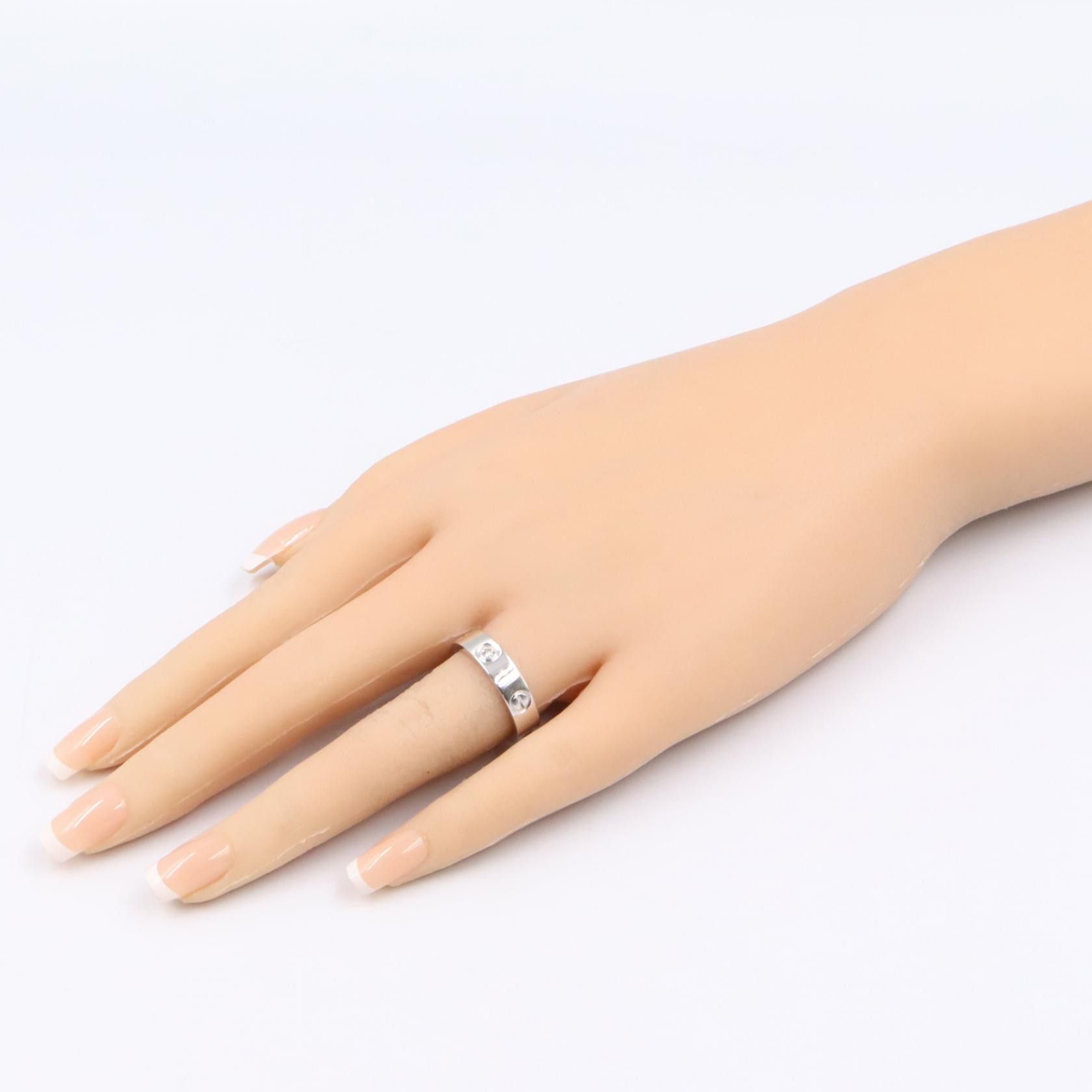 Cartier Cartier Cartier Love Au750 White Gold Diamond Ring Size 15 Precious Metal Ring DUTY FREE for USA Size ONE SIZE - 7 Thumbnail