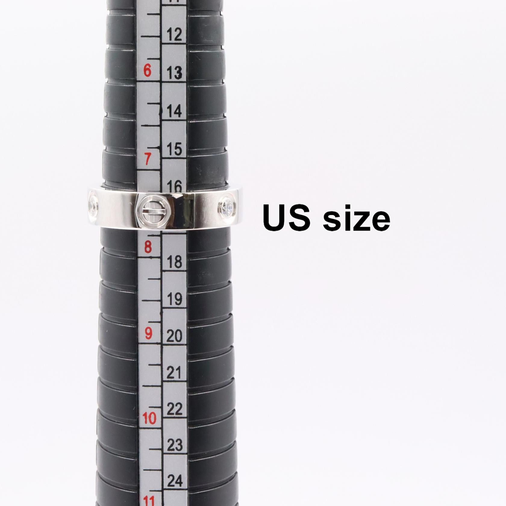 Cartier Cartier Cartier Love Au750 White Gold Diamond Ring Size 15 Precious Metal Ring DUTY FREE for USA Size ONE SIZE - 6 Thumbnail