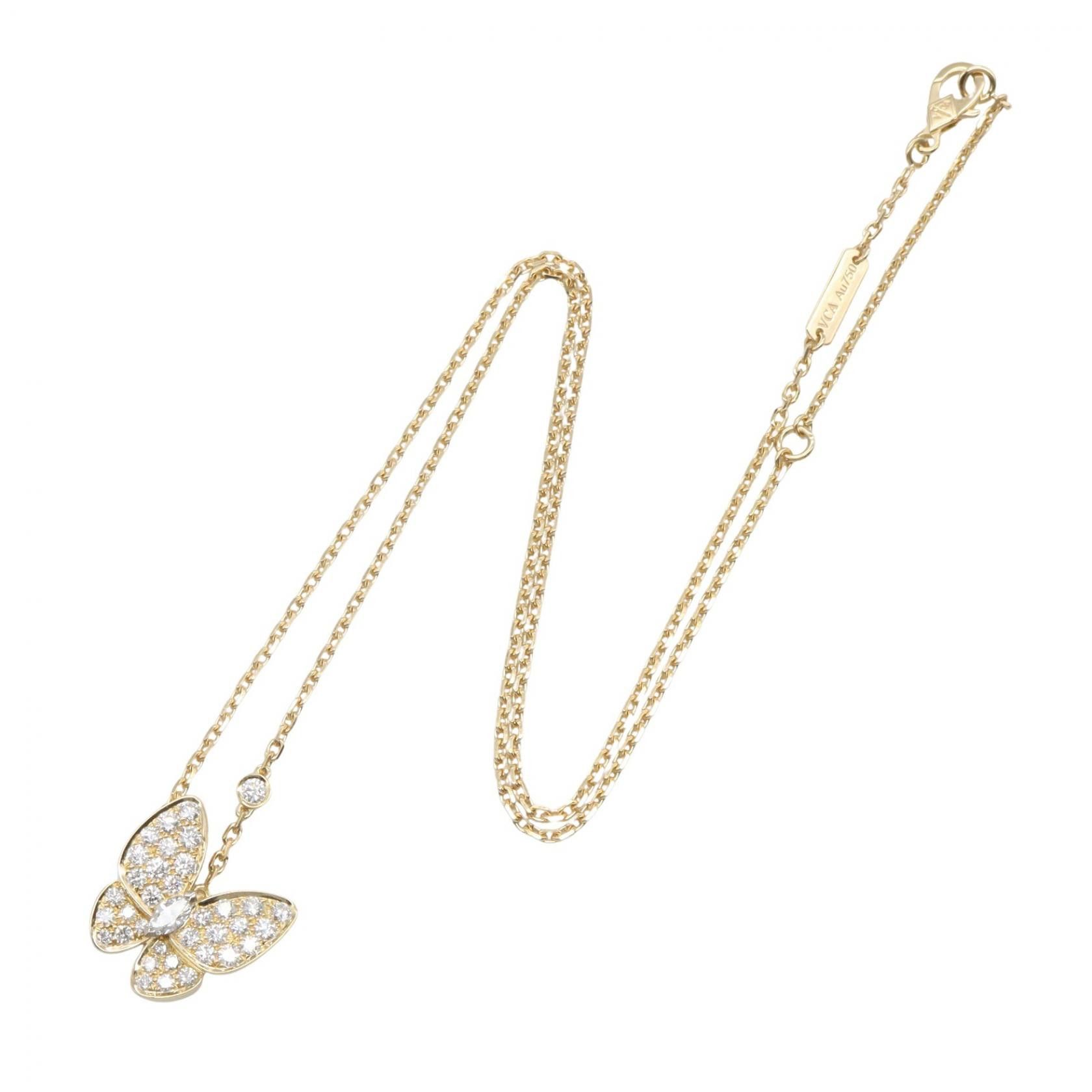 Van Cleef & Arpels Van Cleef & Arpels Van Cleef & Arpels Deux Papillons Au750 Diamond Necklace Precious Metal Necklace VCARP3DP00 DUTY FREE for USA Size ONE SIZE - 2 Thumbnail