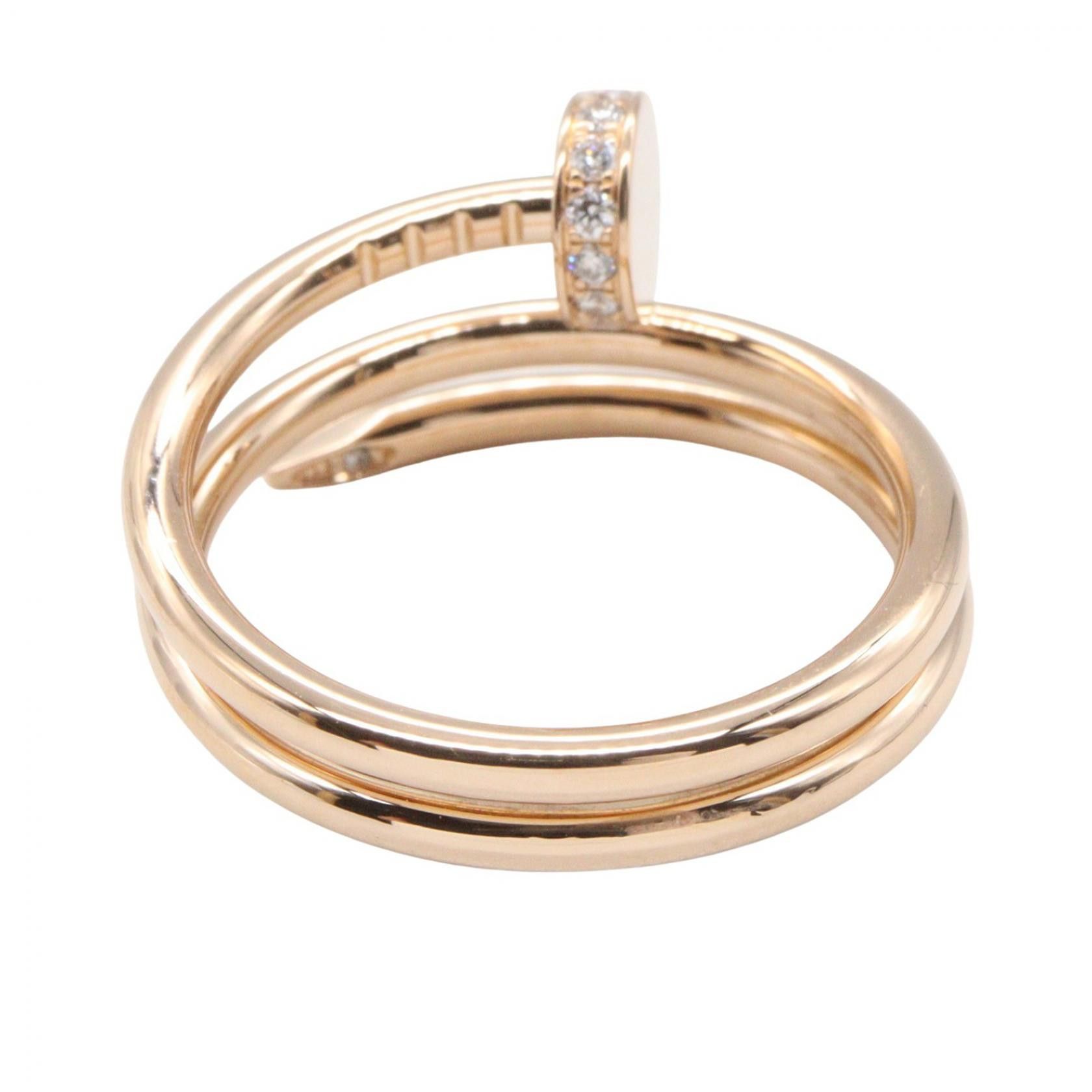 Cartier Cartier Cartier Juste un Clou Double Au750 Diamond Ring Size 11.5 Precious Metal Ring DUTY FREE for USA Size ONE SIZE - 3 Thumbnail