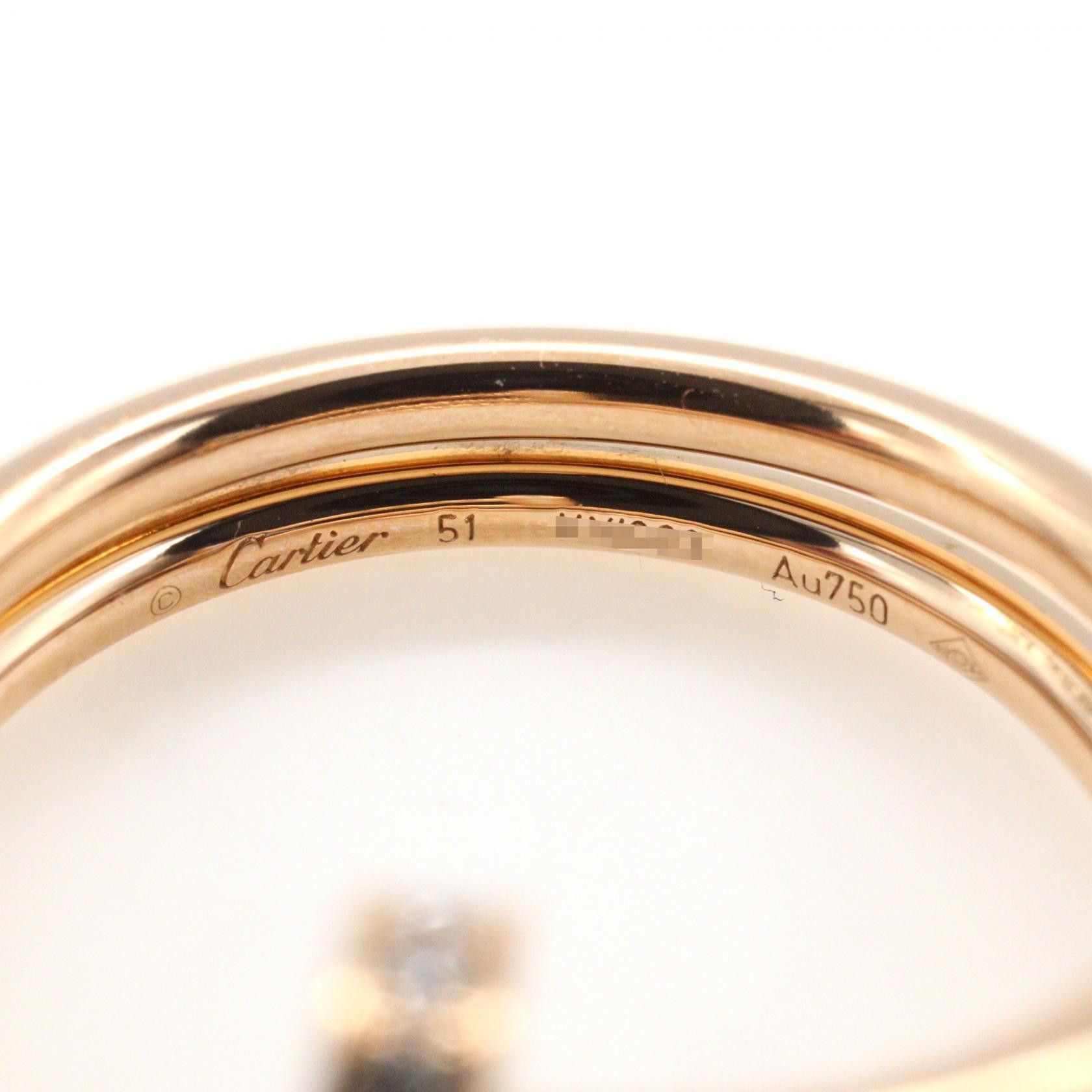 Cartier Cartier Cartier Juste un Clou Double Au750 Diamond Ring Size 11.5 Precious Metal Ring DUTY FREE for USA Size ONE SIZE - 4 Thumbnail