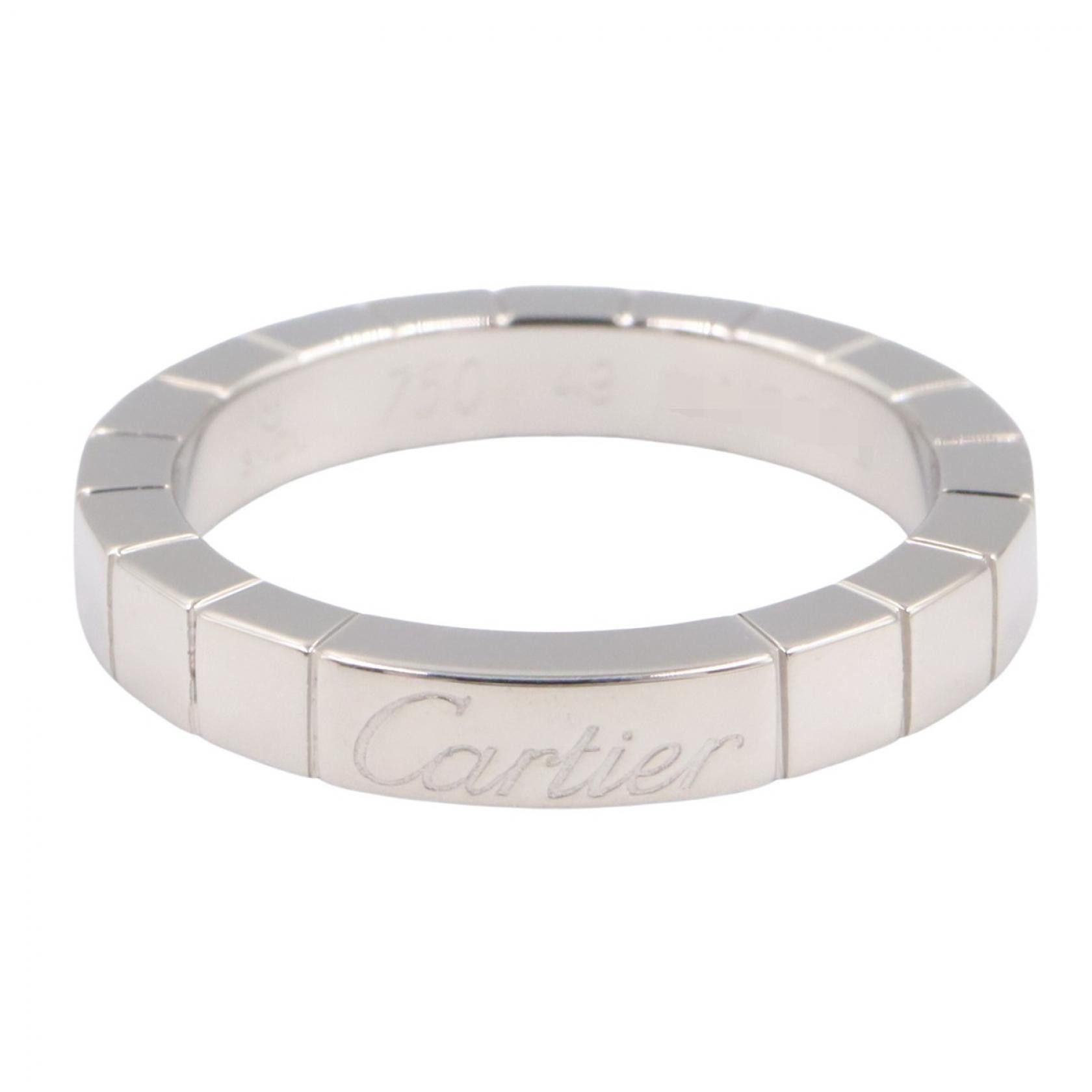 Cartier Cartier Cartier Lanieres Au750 White Gold Ring Size 8.5 Precious Metal Ring DUTY FREE for USA Size ONE SIZE - 2 Thumbnail