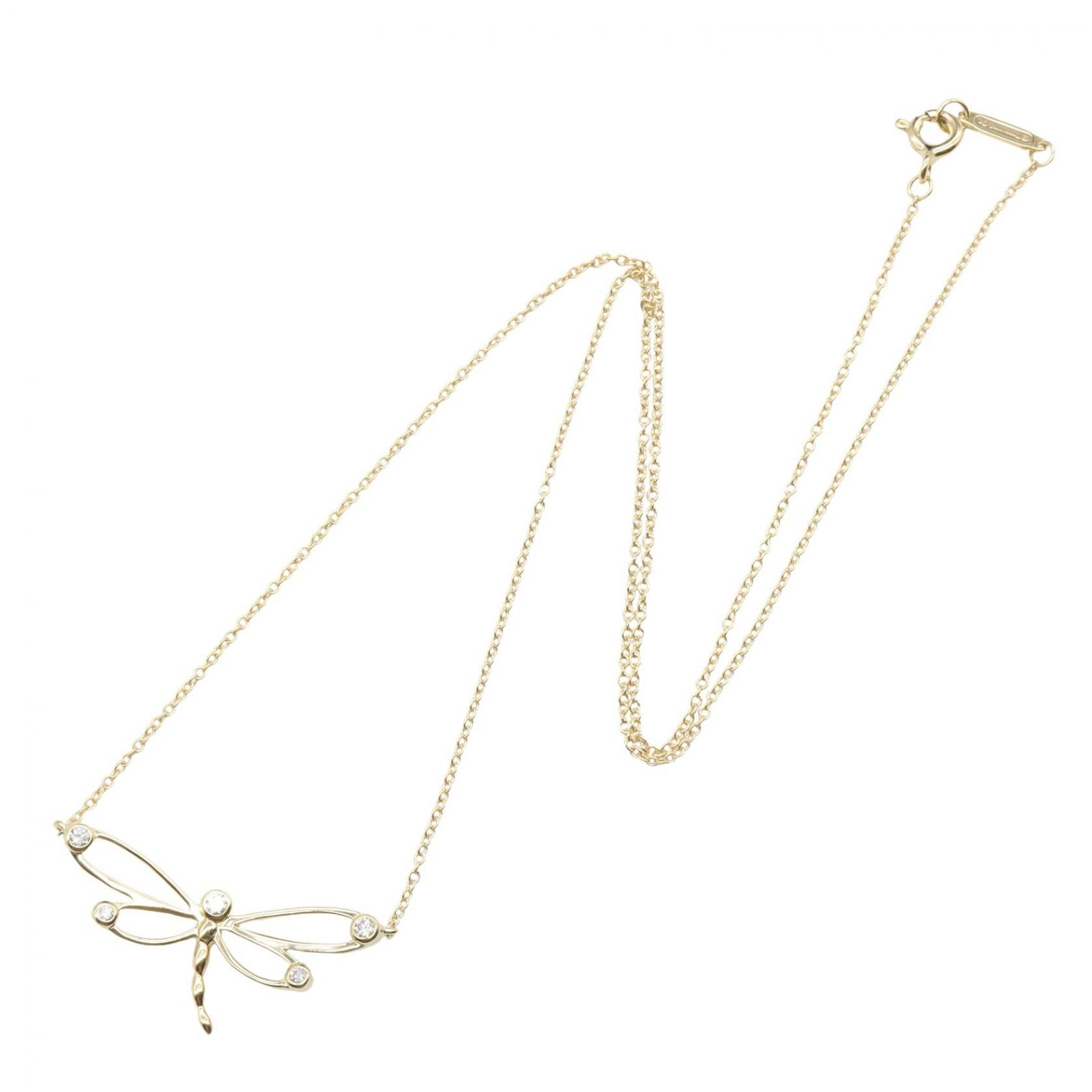 Tiffany & Co. Tiffany & Co. Tiffany & Co. Dragonfly Au750 Diamond Necklace Precious Metal Necklace DUTY FREE for USA Size ONE SIZE - 2 Thumbnail