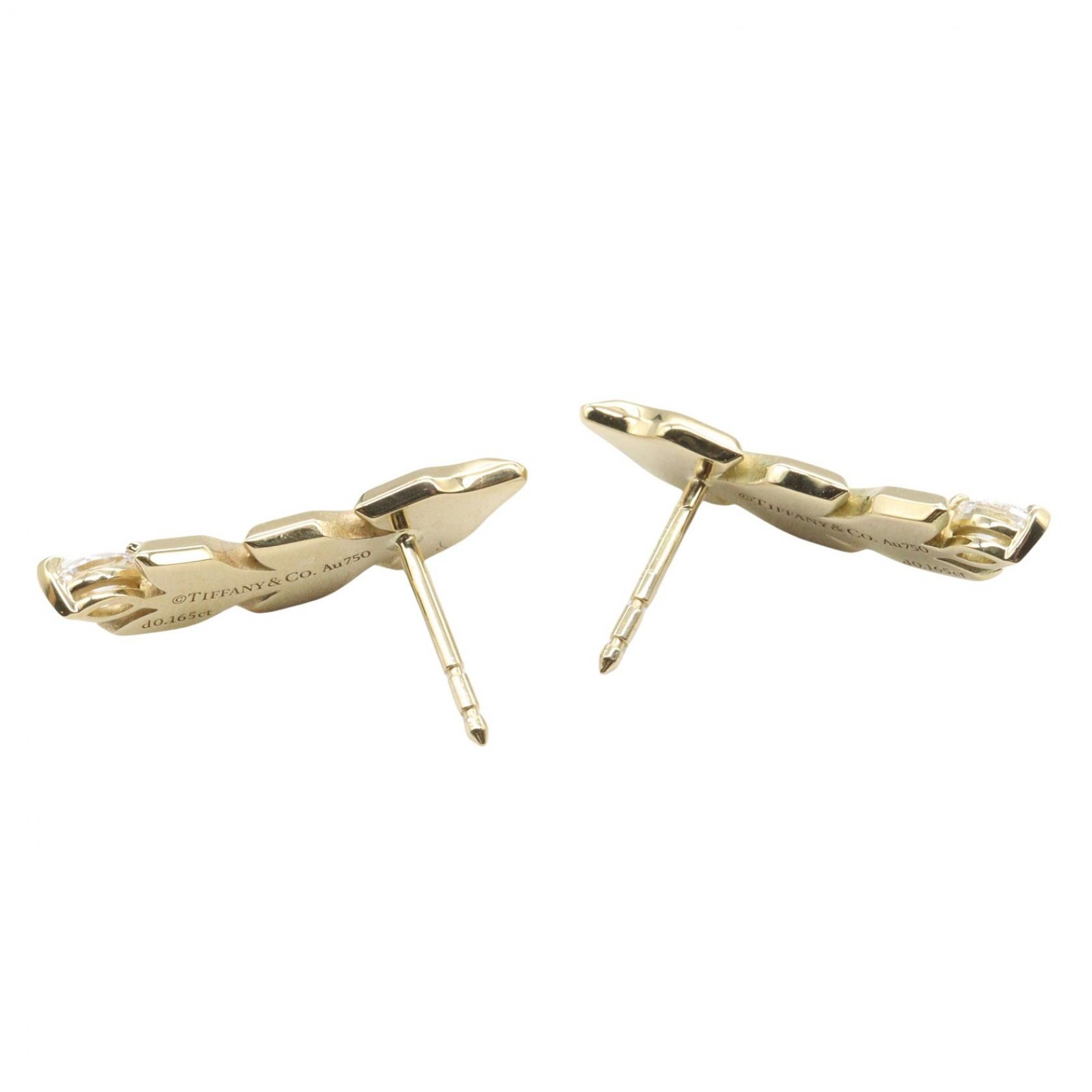 Tiffany & Co. Tiffany & Co. Tiffany＆Co. Victoria Au750 Diamond Earrings Precious Metal Earrings DUTY FREE for USA Size ONE SIZE - 3 Thumbnail
