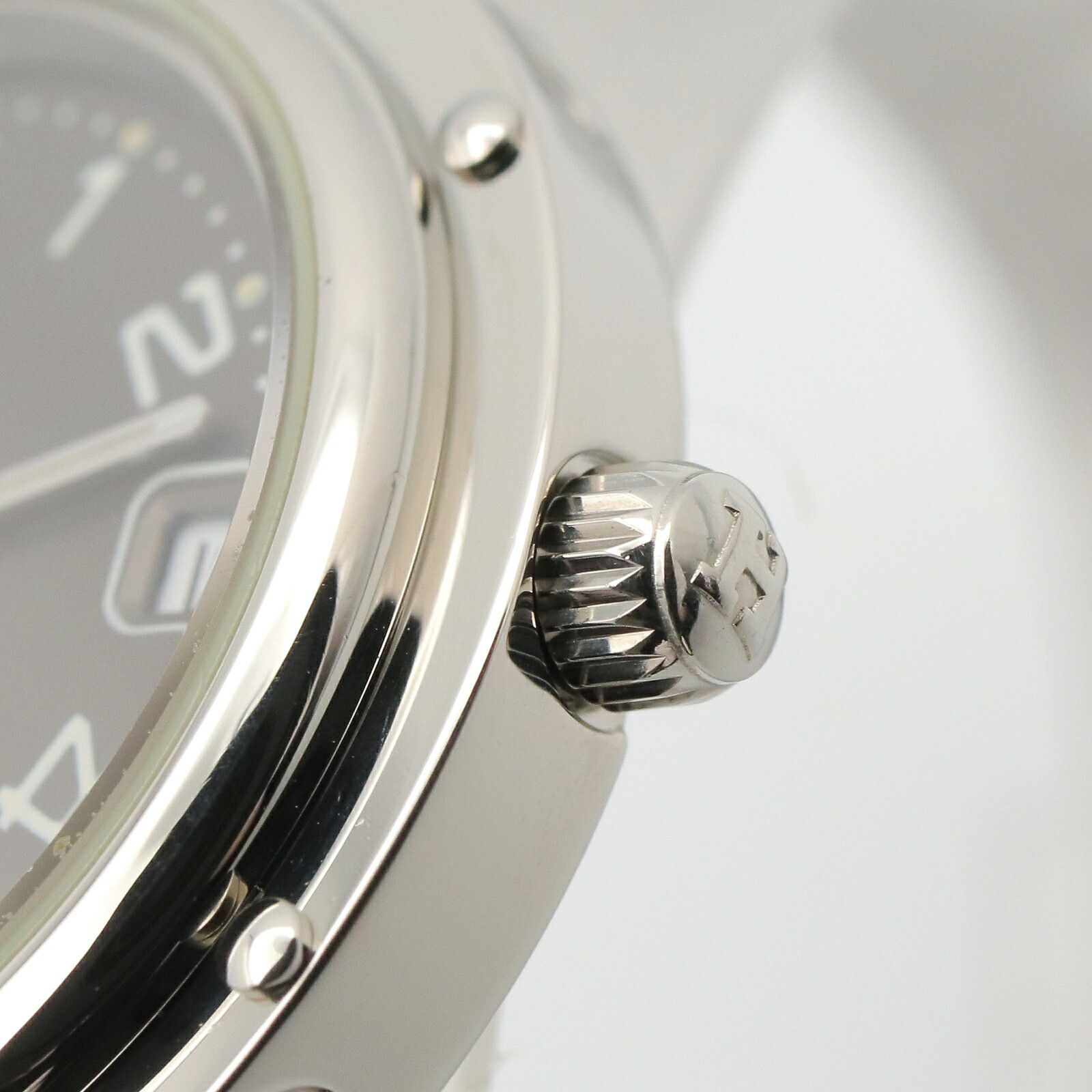 Hermes Hermes Hermes Clipper Stainless Steel Watch Metal Quartz CL4.210 DUTY FREE for USA Size ONE SIZE - 6 Thumbnail