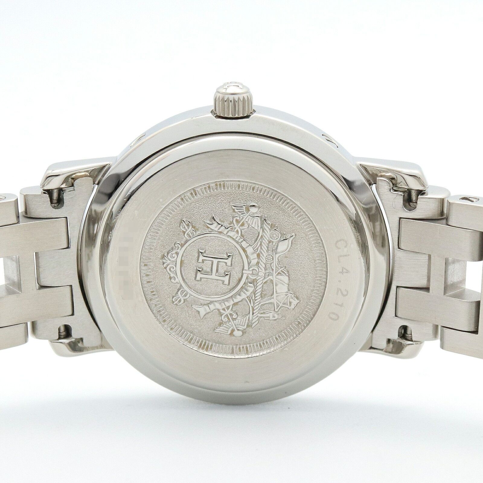Hermes Hermes Hermes Clipper Stainless Steel Watch Metal Quartz CL4.210 DUTY FREE for USA Size ONE SIZE - 5 Thumbnail
