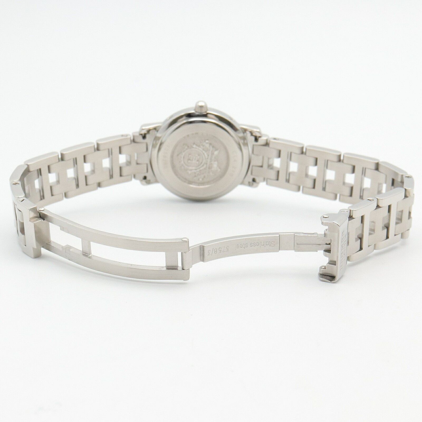 Hermes Hermes Hermes Clipper Stainless Steel Watch Metal Quartz CL4.210 DUTY FREE for USA Size ONE SIZE - 4 Thumbnail
