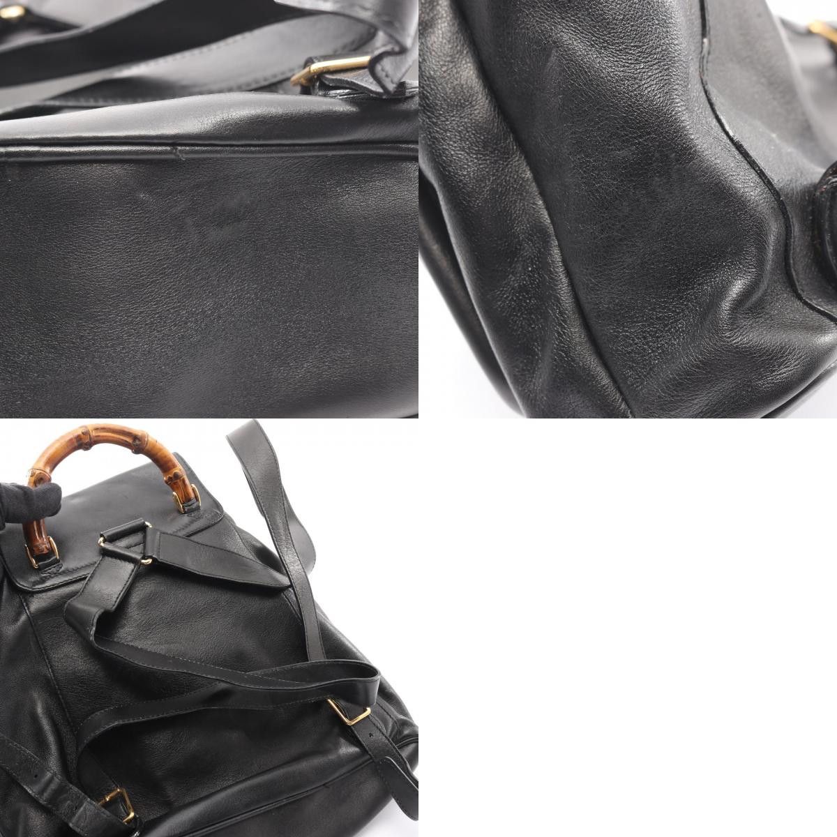 Gucci Gucci Gucci Bamboo Leather Backpack Leather Backpack 00320580016 DUTY FREE for USA Size ONE SIZE - 10 Thumbnail