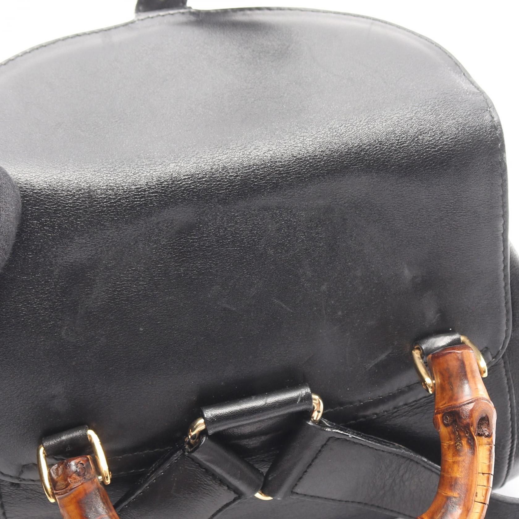 Gucci Gucci Gucci Bamboo Leather Backpack Leather Backpack 00320580016 DUTY FREE for USA Size ONE SIZE - 5 Thumbnail