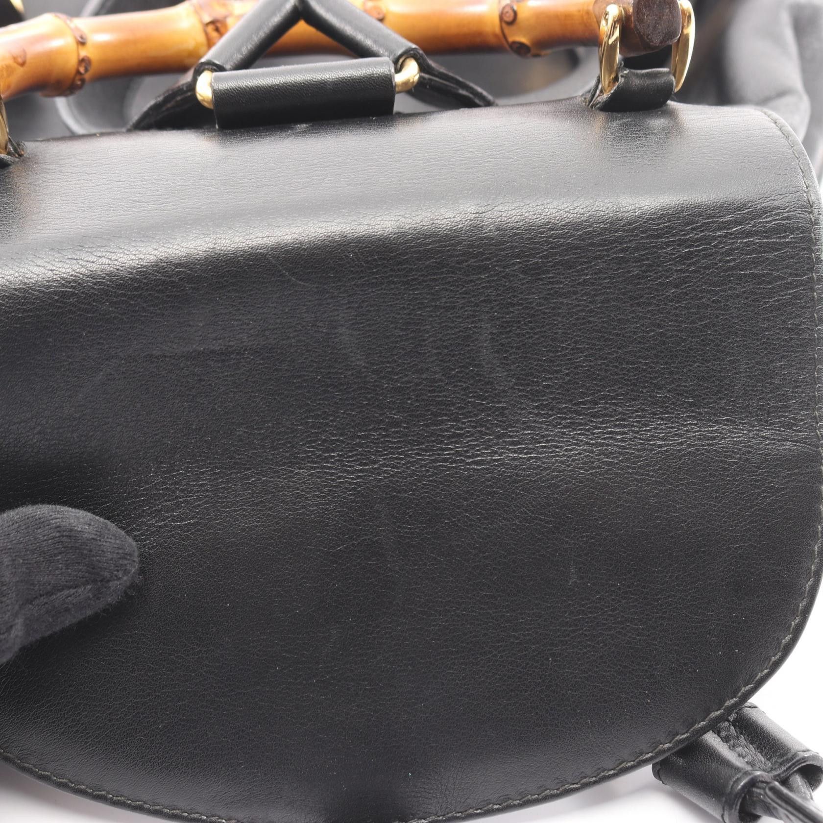 Gucci Gucci Gucci Bamboo Leather Backpack Leather Backpack 00319980016 DUTY FREE for USA Size ONE SIZE - 9 Thumbnail