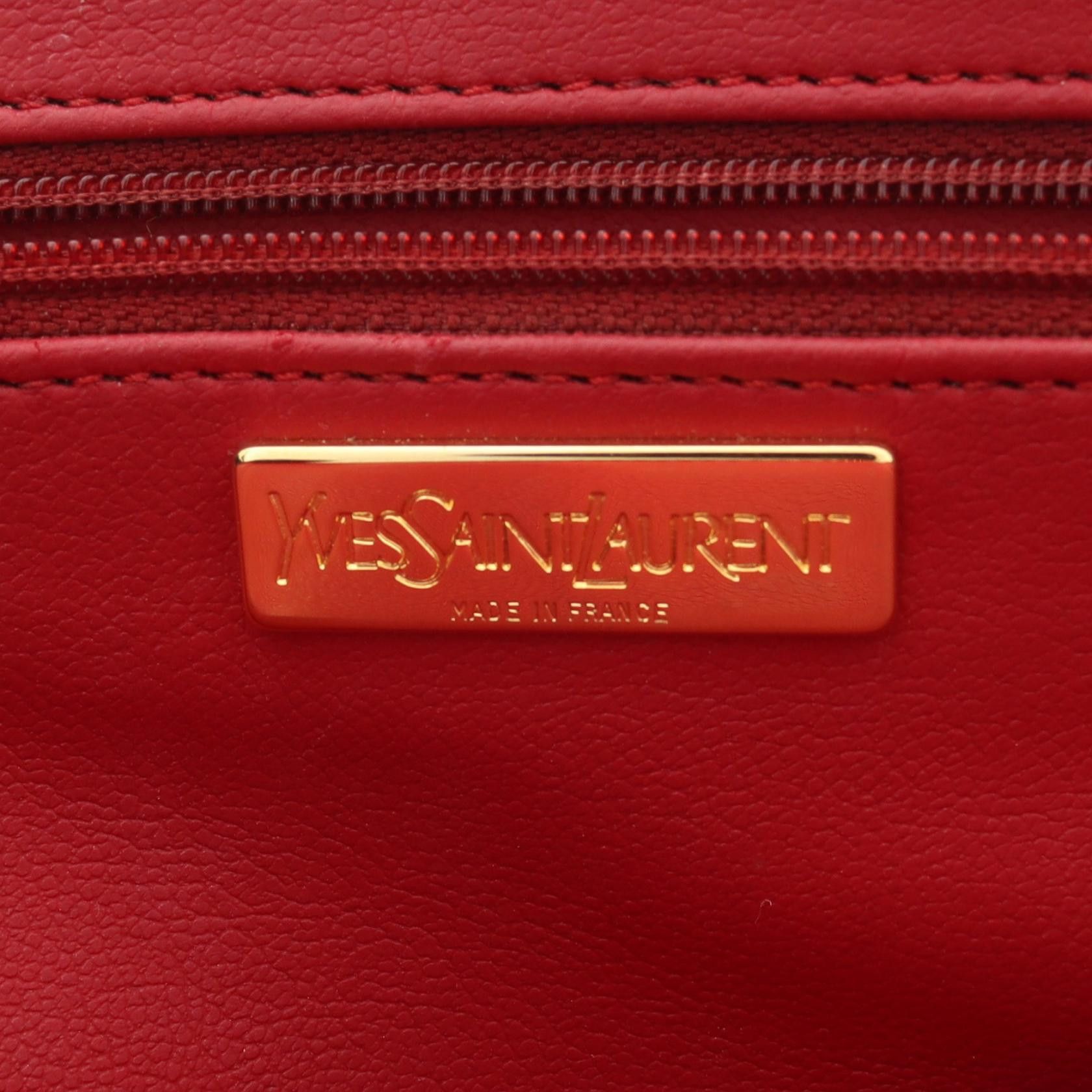 Yves Saint Laurent Yves Saint Laurent Yves Saint Laurent Leather Handbag Leather Handbag DUTY FREE for USA Size ONE SIZE - 4 Thumbnail