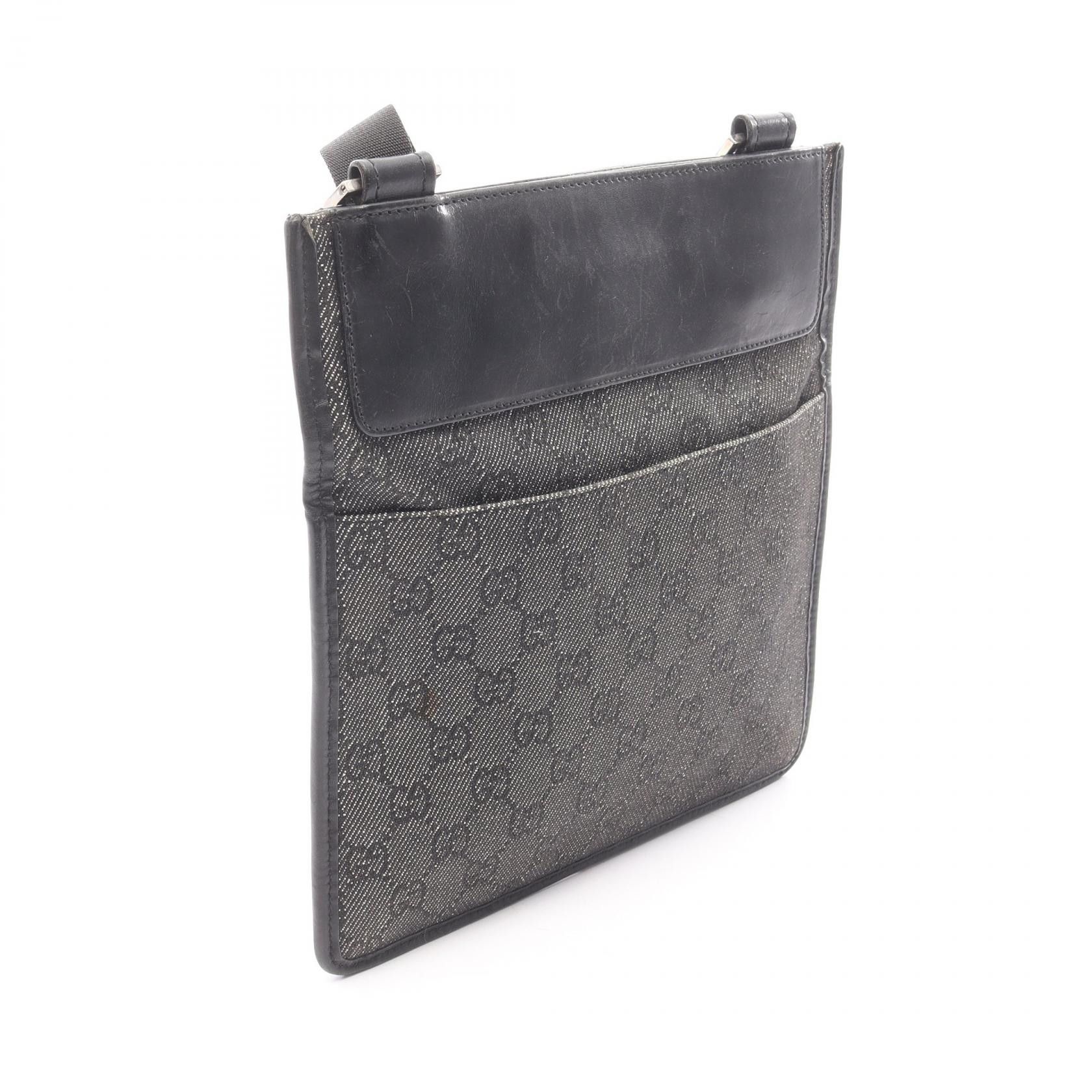 Gucci Gucci Gucci GG Denim Shoulder Bag Textile Shoulder Bag 27639 DUTY FREE for USA Size ONE SIZE - 2 Thumbnail