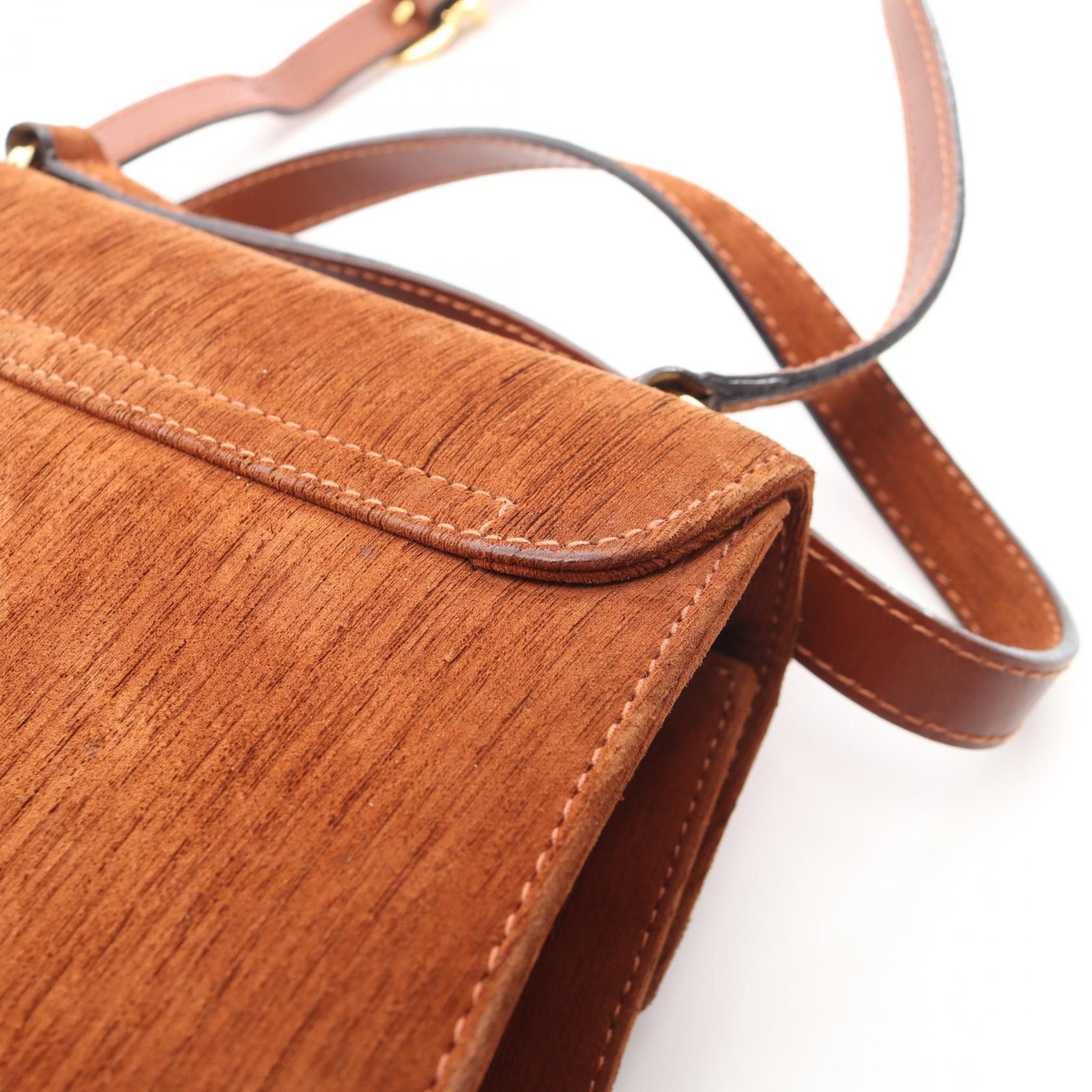 Salvatore Ferragamo Salvatore Ferragamo Salvatore Ferragamo Suede Shoulder Bag Leather Shoulder Bag DUTY FREE for USA Size ONE SIZE - 8 Thumbnail