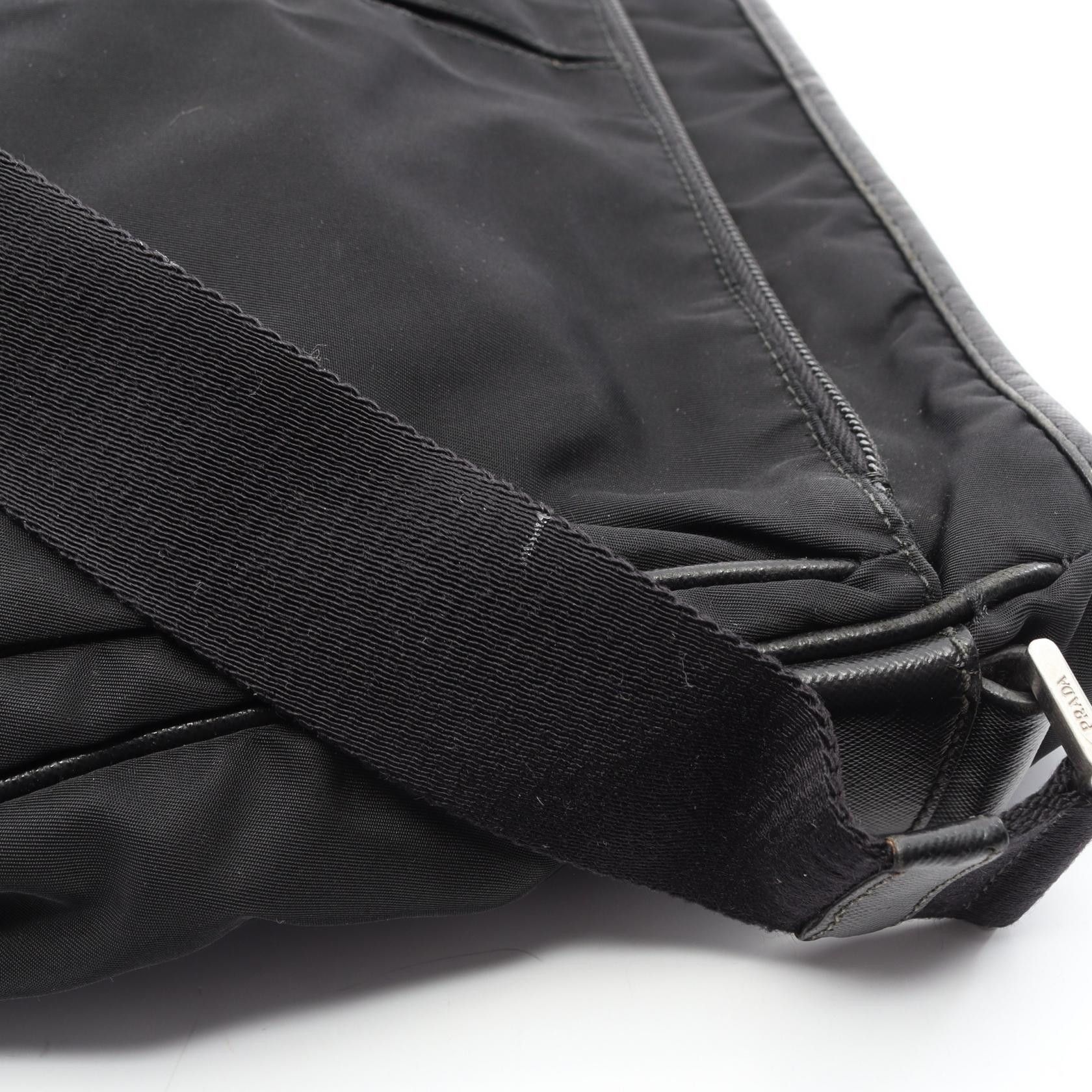 Prada Prada Prada Nylon Saffiano Leather Shoulder Bag Textile Shoulder Bag DUTY FREE for USA Size ONE SIZE - 8 Thumbnail