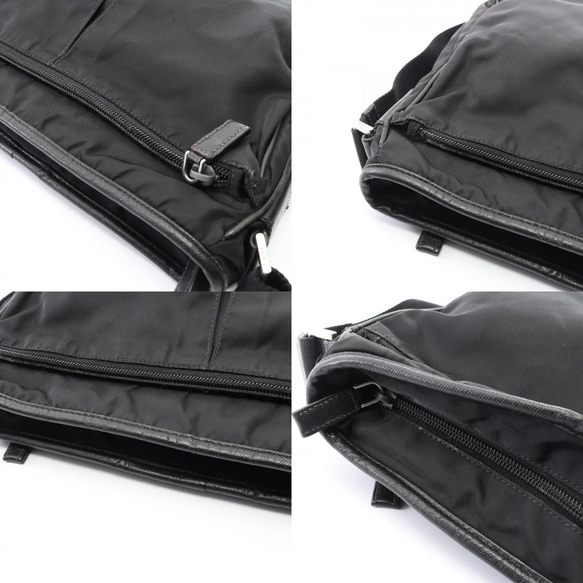 Prada Prada Prada Nylon Saffiano Leather Shoulder Bag Textile Shoulder Bag DUTY FREE for USA Size ONE SIZE - 9 Thumbnail