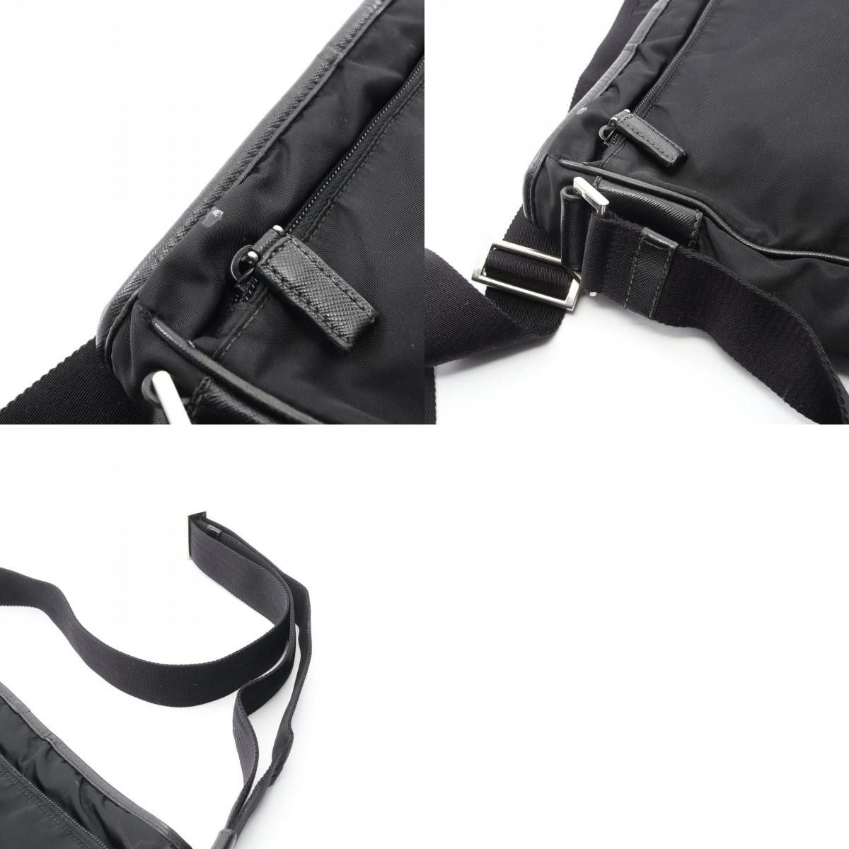 Prada Prada Prada Nylon Saffiano Leather Shoulder Bag Textile Shoulder Bag DUTY FREE for USA Size ONE SIZE - 10 Thumbnail