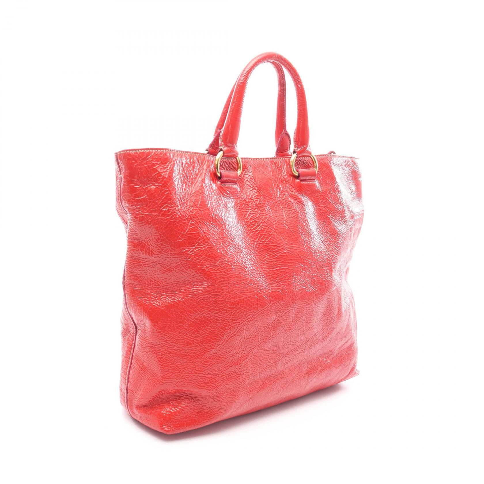 Prada Prada Prada Patent Leather Tote Bag Leather Tote Bag DUTY FREE for USA Size ONE SIZE - 2 Thumbnail