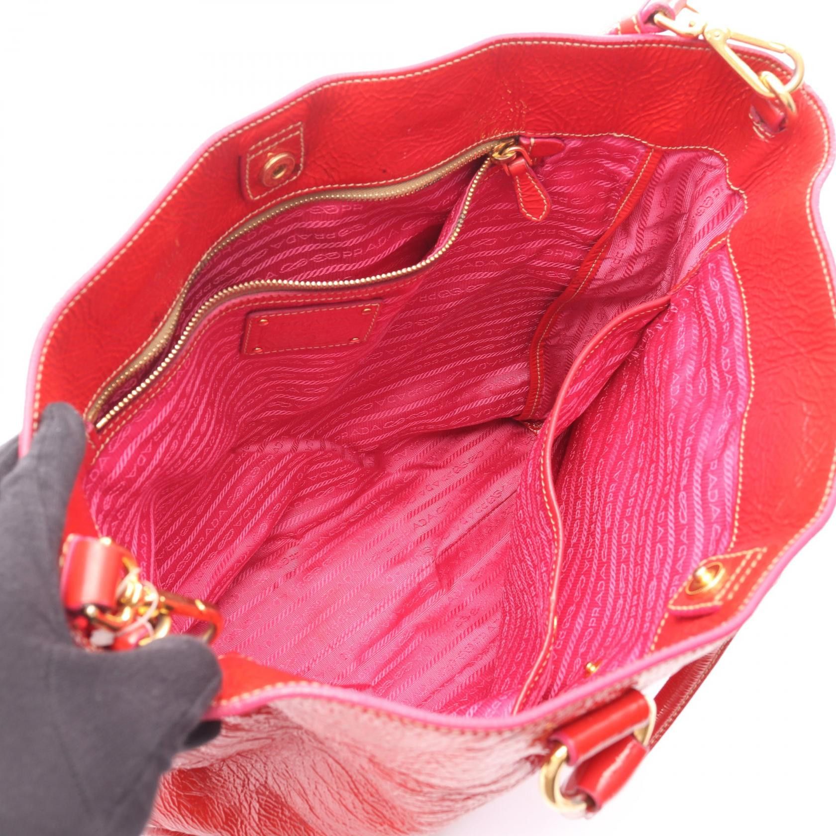Prada Prada Prada Patent Leather Tote Bag Leather Tote Bag DUTY FREE for USA Size ONE SIZE - 3 Thumbnail