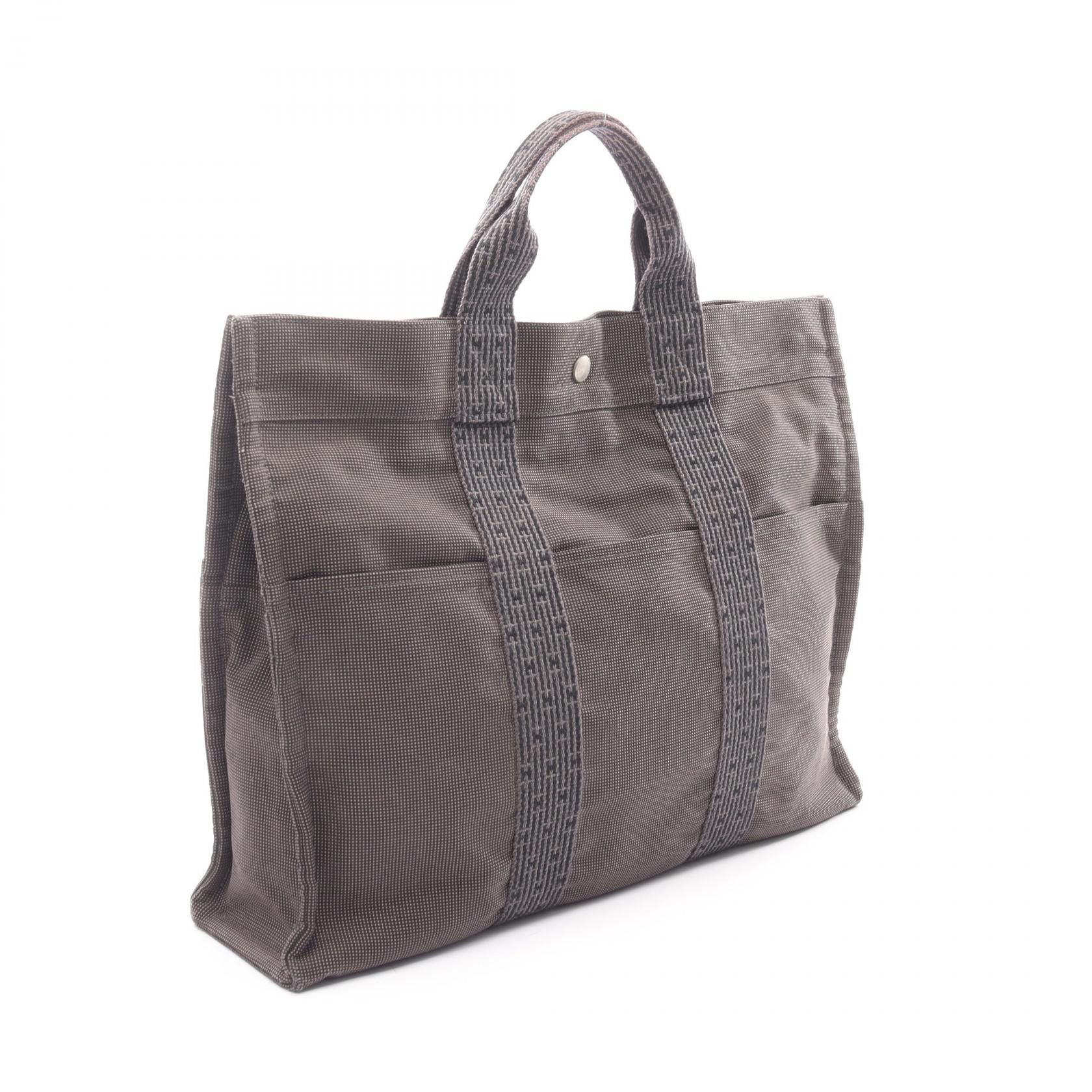 Hermes Hermes Hermes Herline MM Nylon Canvas Tote Bag Textile Tote Bag DUTY FREE for USA Size ONE SIZE - 2 Thumbnail