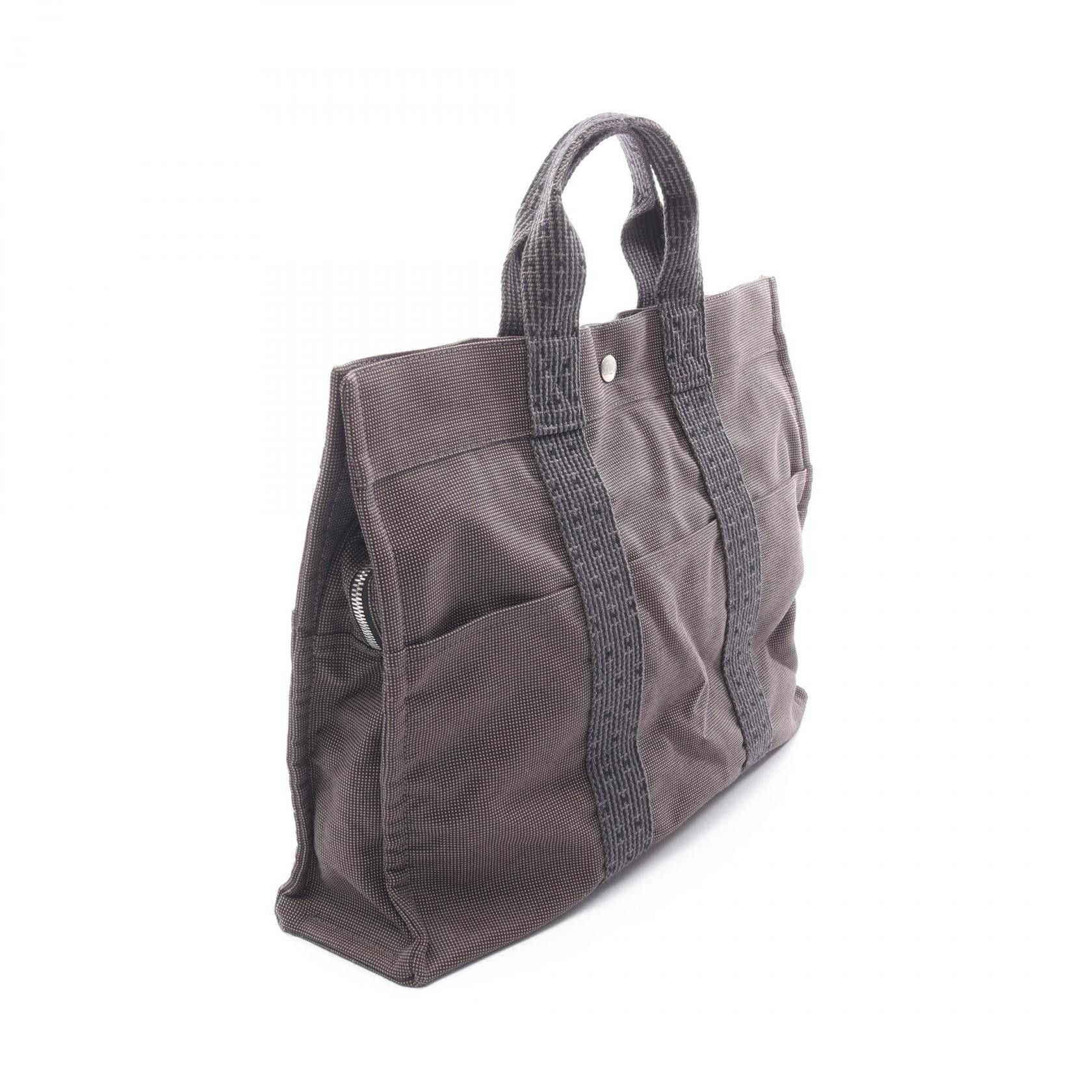 Hermes Hermes Hermes Herline MM Nylon Canvas Tote Bag Textile Tote Bag DUTY FREE for USA Size ONE SIZE - 2 Thumbnail