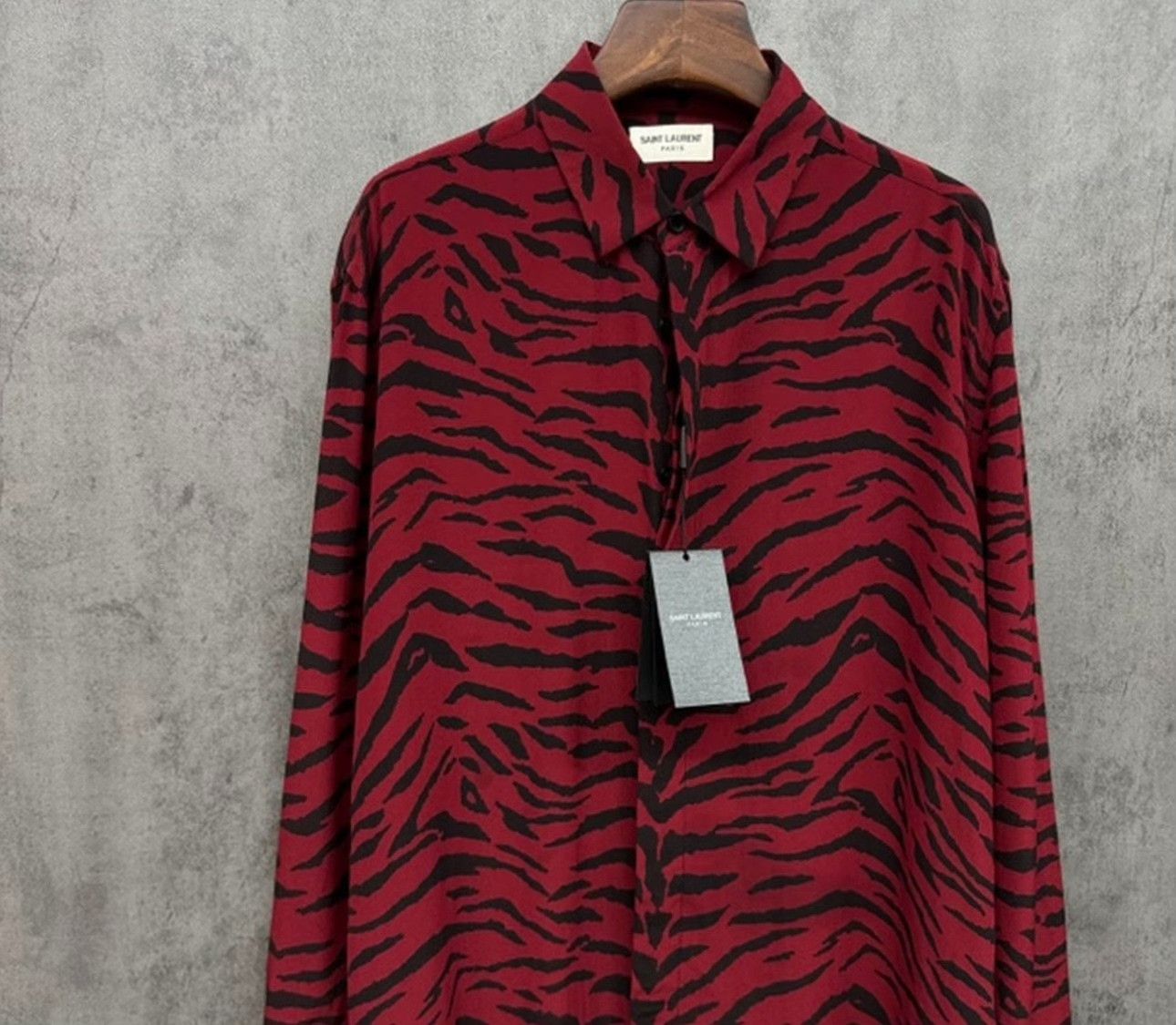 Saint Laurent Paris Saint Laurent Zebra Print Shirt Size M Size US M / EU 48-50 / 2 - 4 Thumbnail