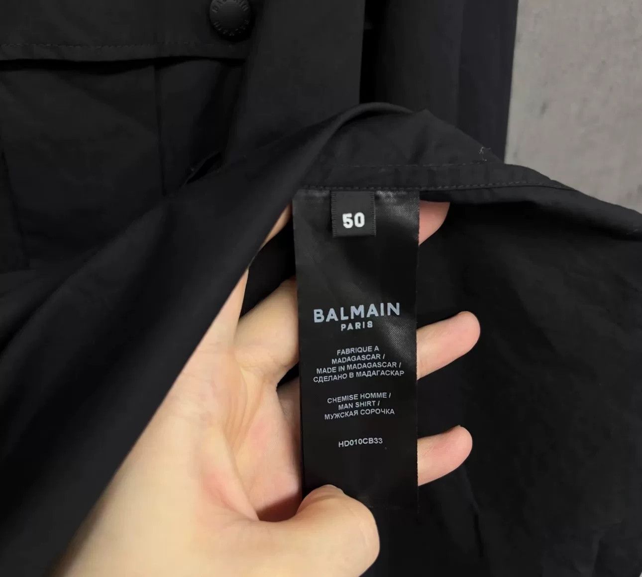 Balmain Balmain Black Zip-Up Light Jacket Size M Size US M / EU 48-50 / 2 - 5 Thumbnail