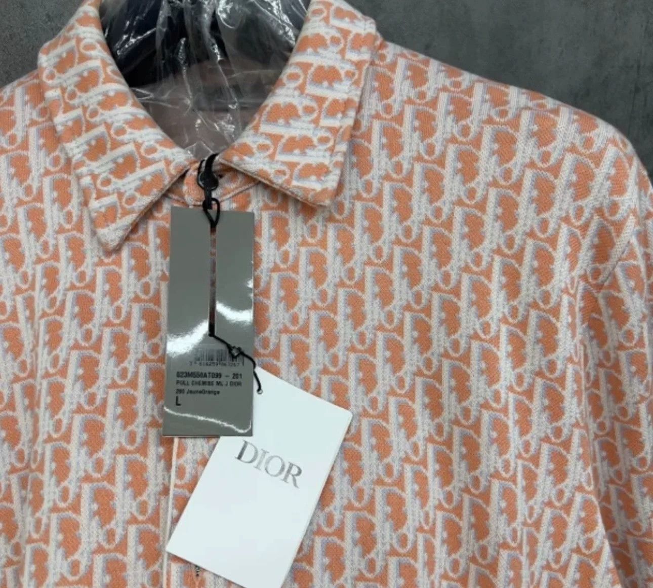 Dior Dior Oblique Knit Shirt Jacket Size L Size US L / EU 52-54 / 3 - 3 Thumbnail