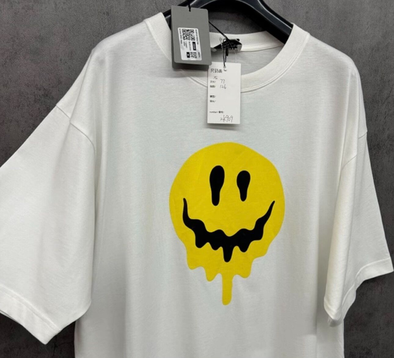 Balenciaga Balenciaga Smiley Dripping Graphic T-Shirt Size M Size US M / EU 48-50 / 2 - 3 Thumbnail
