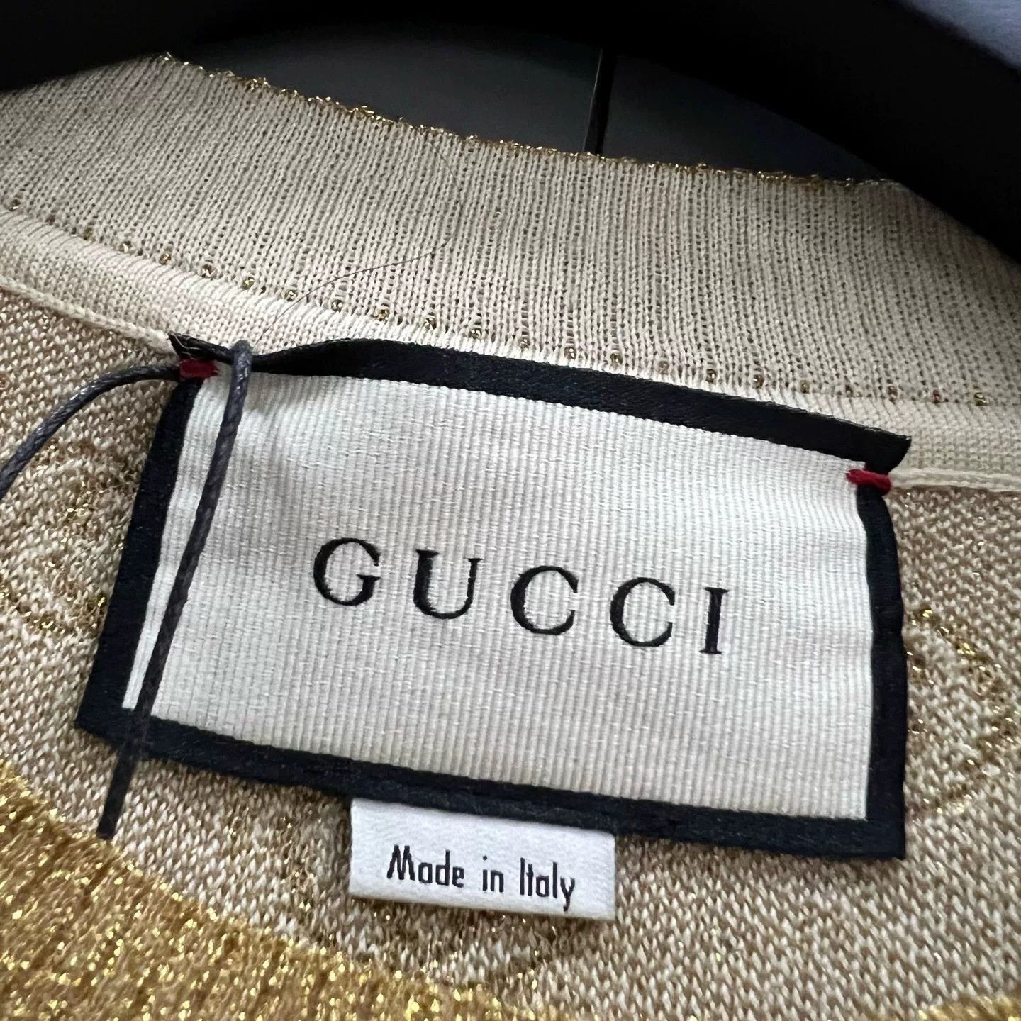 Gucci Gucci Metallic GG Knit Short Sleeve Sweater Size S Size US S / EU 44-46 / 1 - 4 Thumbnail