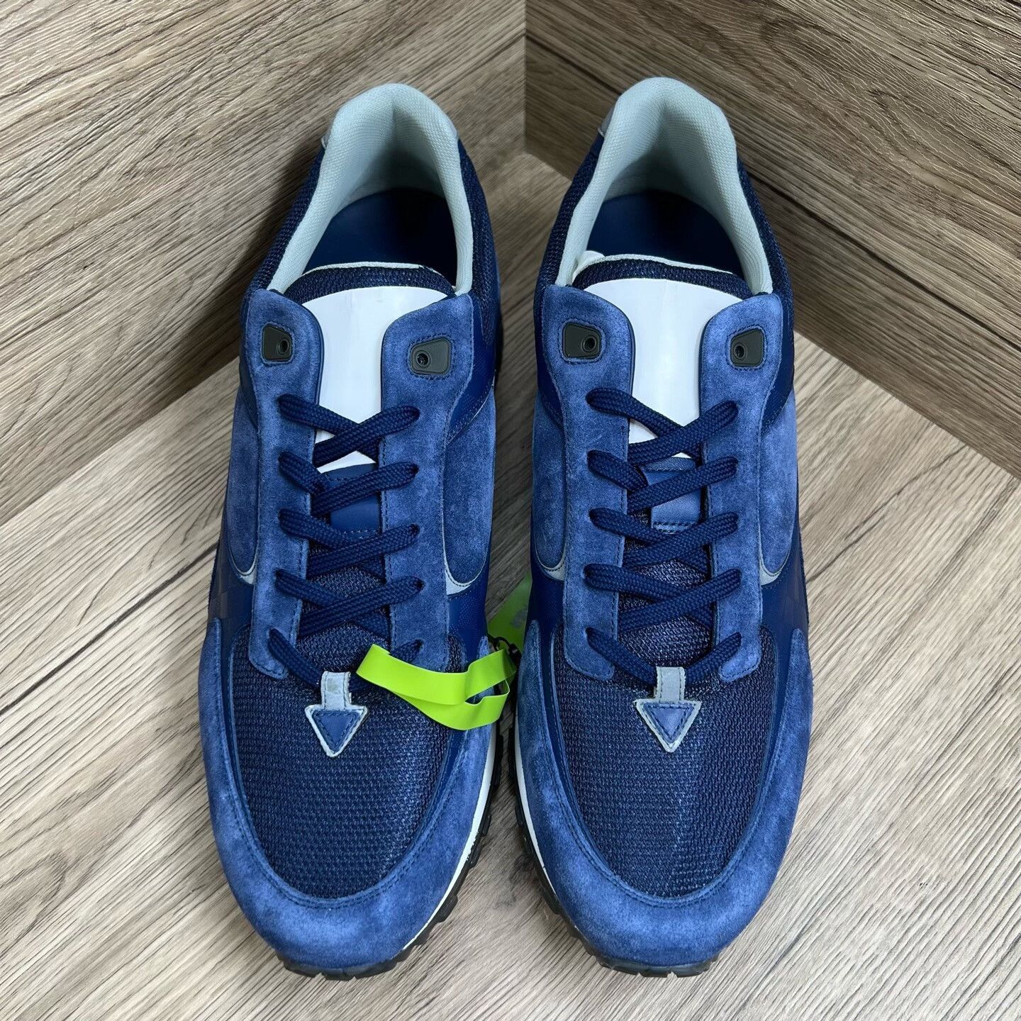 Louis Vuitton Louis Vuitton Run Away Blue Damier Sneakers Size 10 Size US 10 / EU 43 - 3 Thumbnail