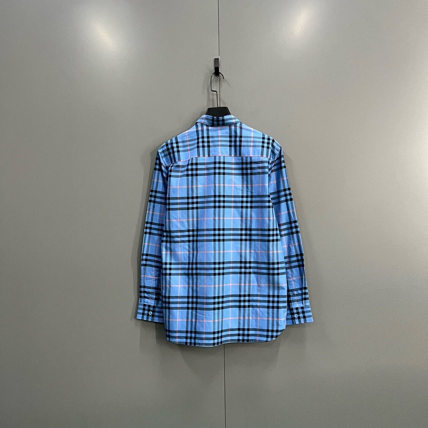 Burberry Burberry Blue Check Cotton Shirt Size M Size US M / EU 48-50 / 2 - 3 Thumbnail