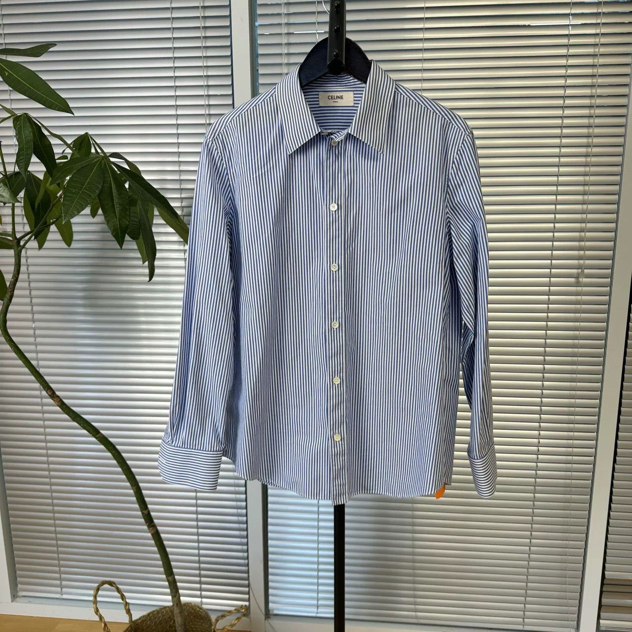 Celine Celine Striped Button-Up Shirt Size M Size US M / EU 48-50 / 2 - 2 Thumbnail