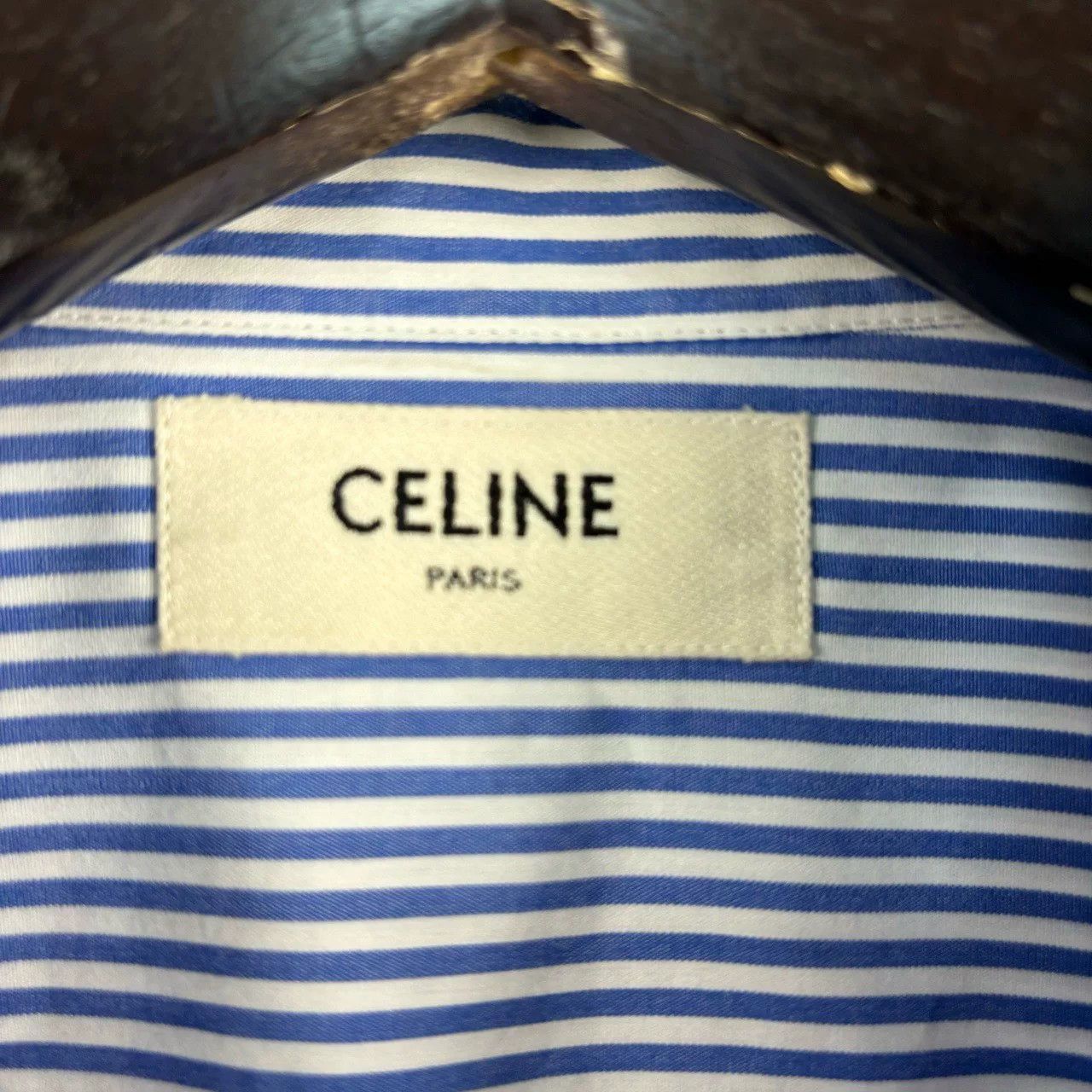 Celine Celine Striped Button-Up Shirt Size M Size US M / EU 48-50 / 2 - 4 Thumbnail