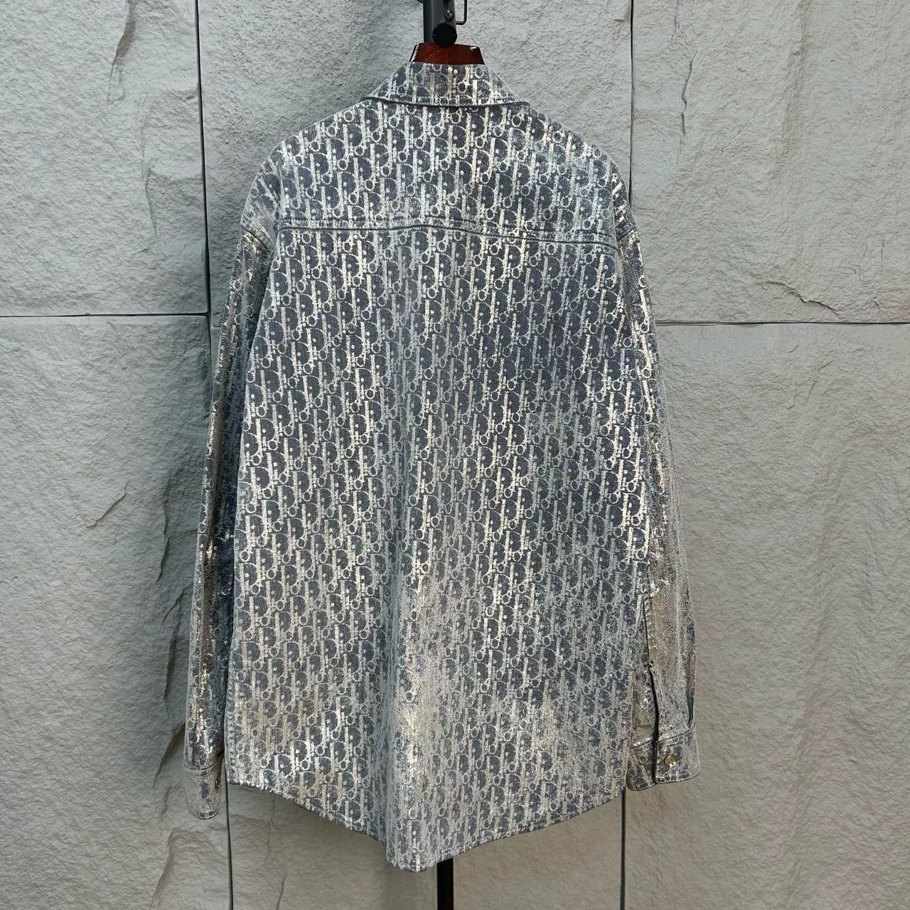 Dior Dior Oblique Print Long Sleeve Shirt Size M Size US M / EU 48-50 / 2 - 3 Thumbnail