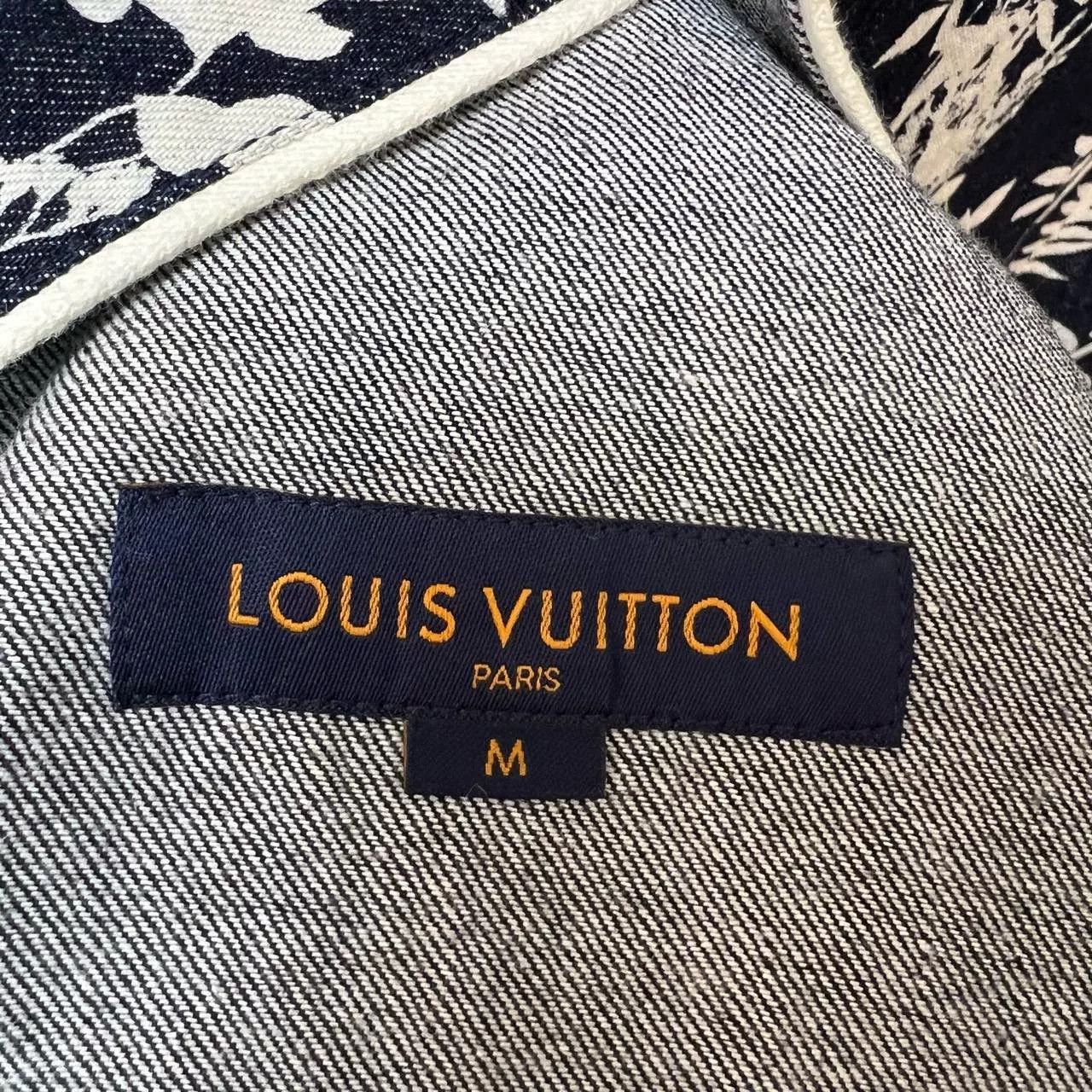 Louis Vuitton Louis Vuitton Floral Monogram Denim Button Up Shirt M Size US M / EU 48-50 / 2 - 4 Thumbnail