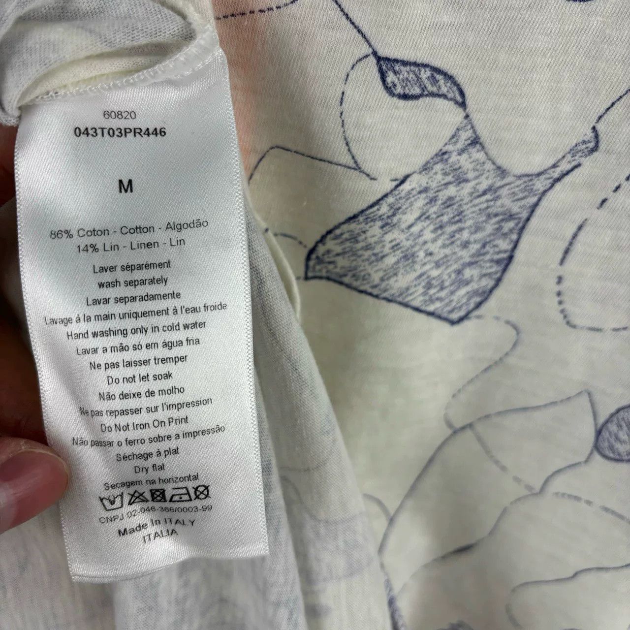 Christian Dior Monsieur Christian Dior Bee Print T-Shirt Size M Size US M / EU 48-50 / 2 - 6 Thumbnail