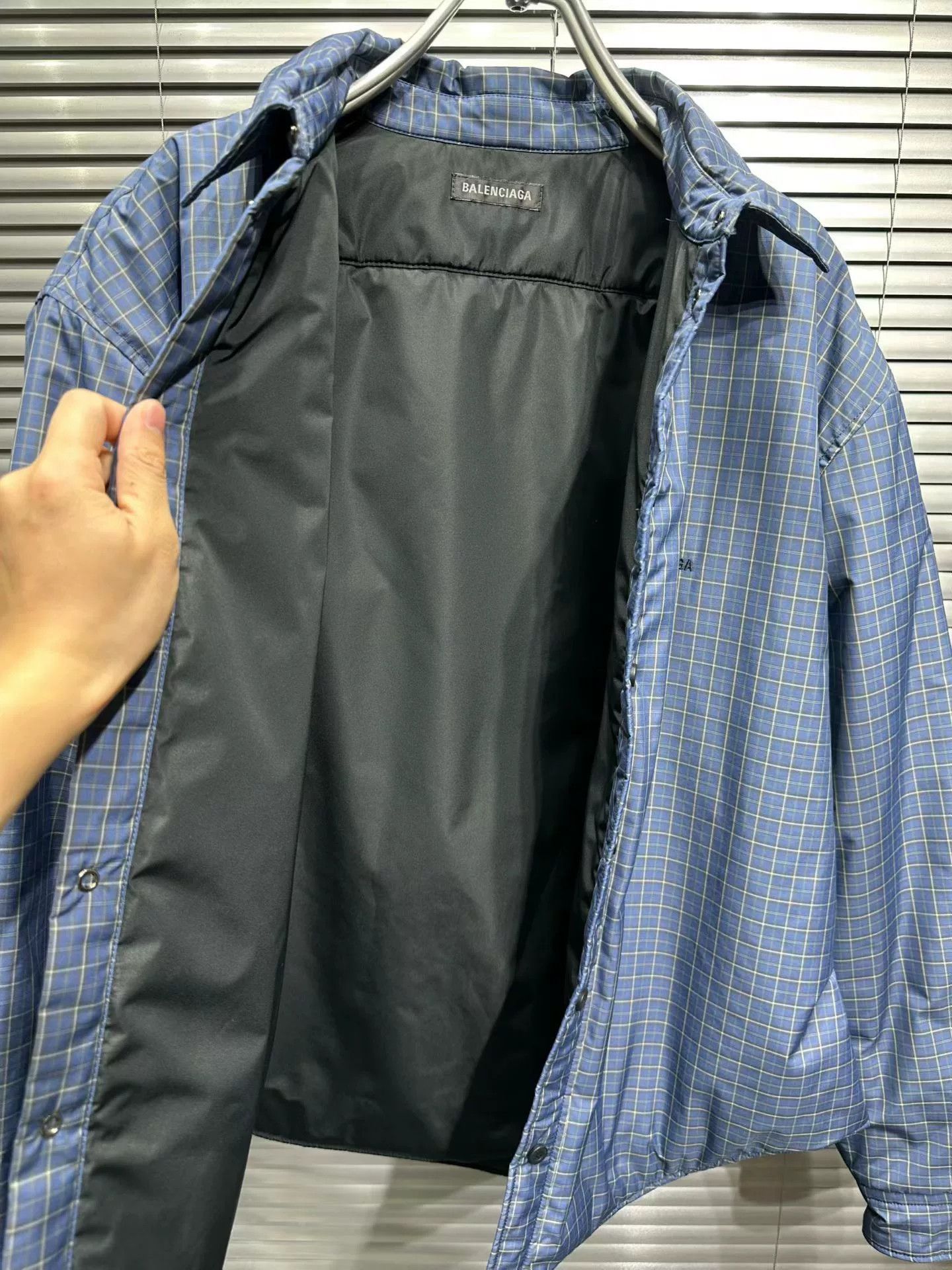 Balenciaga Balenciaga Plaid Quilted Shirt Jacket Size M Size US M / EU 48-50 / 2 - 5 Thumbnail