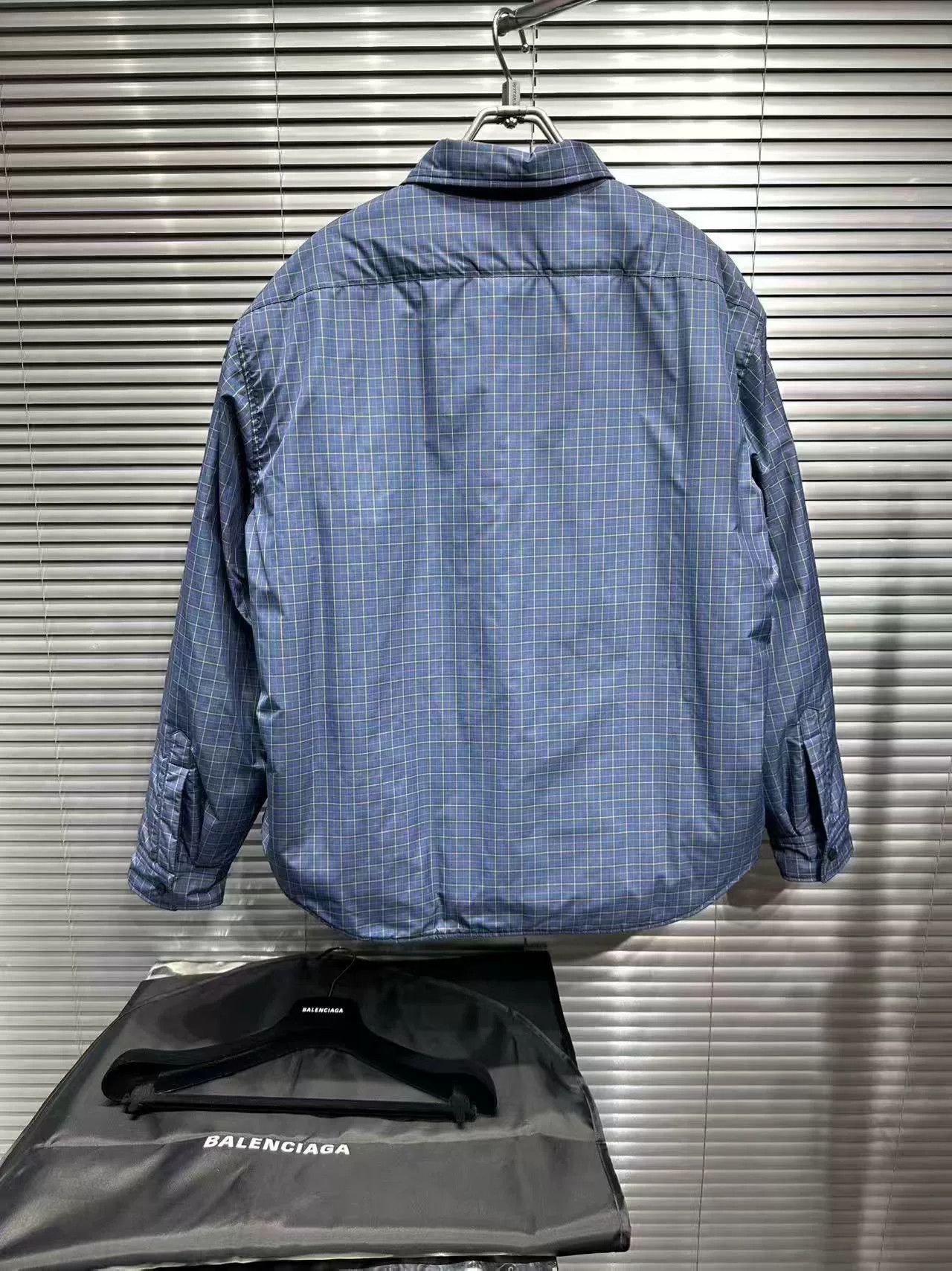 Balenciaga Balenciaga Plaid Quilted Shirt Jacket Size M Size US M / EU 48-50 / 2 - 3 Thumbnail