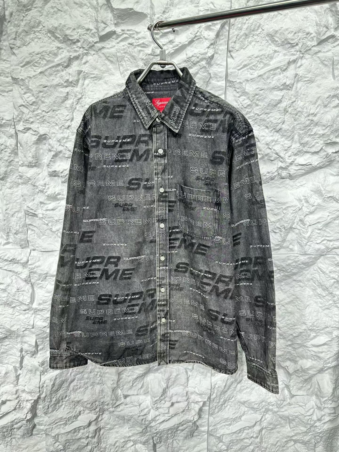 Supreme Supreme Logo All Over Print Shirt Size M Size US M / EU 48-50 / 2 - 2 Thumbnail