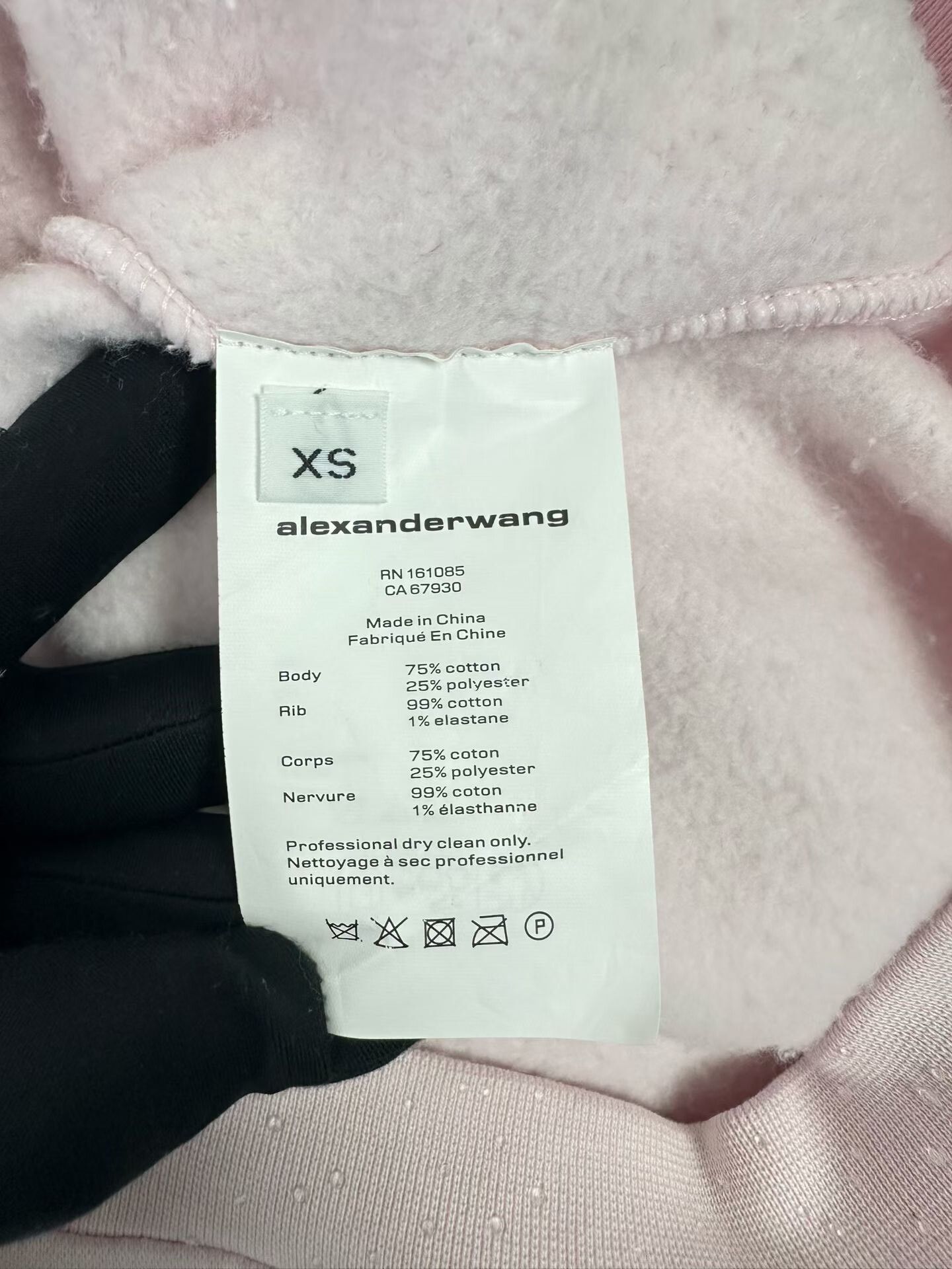 Alexander Wang Alexander Wang Pink Rhinestone Zip Up Hoodie XS Size XS / US 0-2 / IT 36-38 - 5 Thumbnail