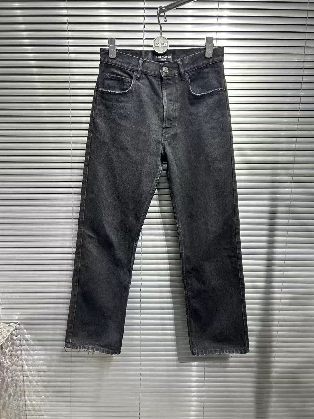 Balenciaga Balenciaga Distressed Black Wash Jeans Size 29 Size 29" - 2 Thumbnail