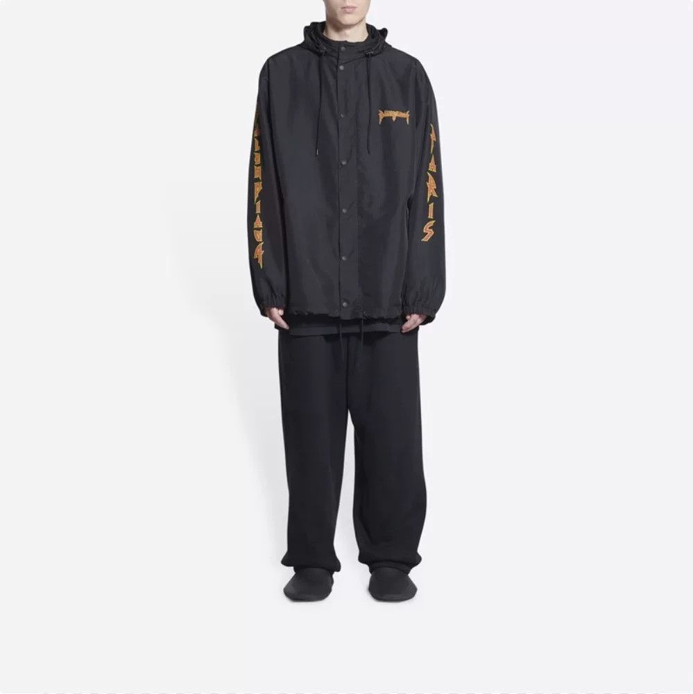 Balenciaga Balenciaga Metal Logo Coach Jacket Size M Size US M / EU 48-50 / 2 - 4 Thumbnail